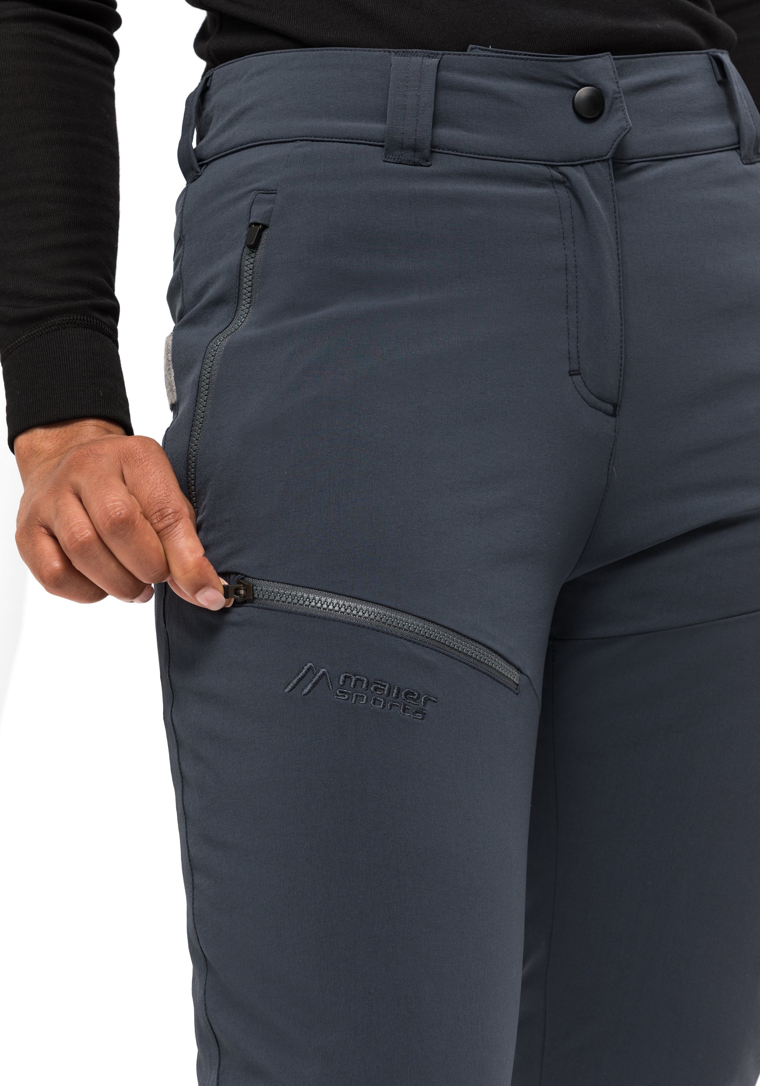 Maier Sports Outdoorbroek Lulaka Wool Dames winter wandelbroek, functionele broek met wolwattering