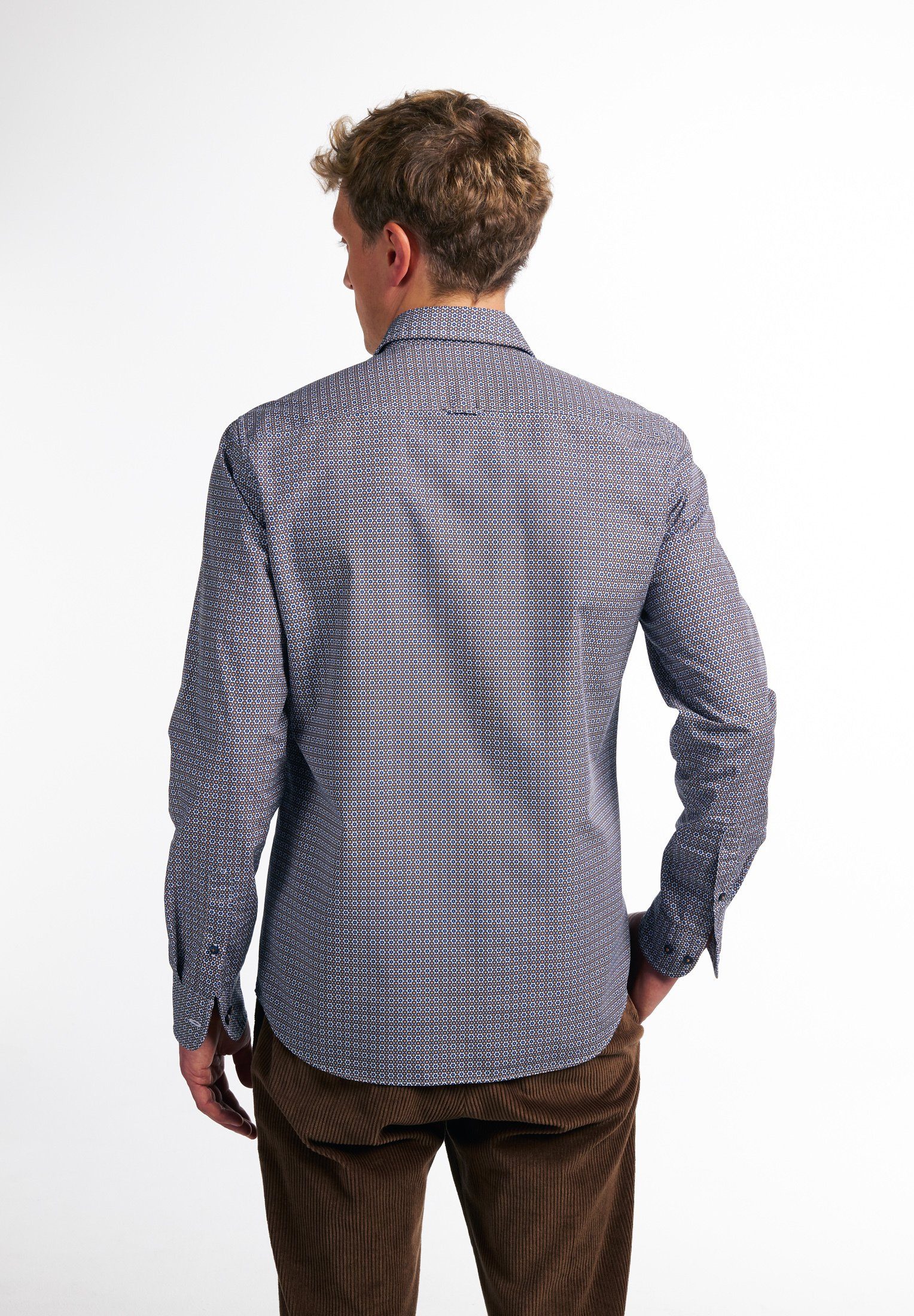 Eterna Overhemd met lange mouwen Slim fit