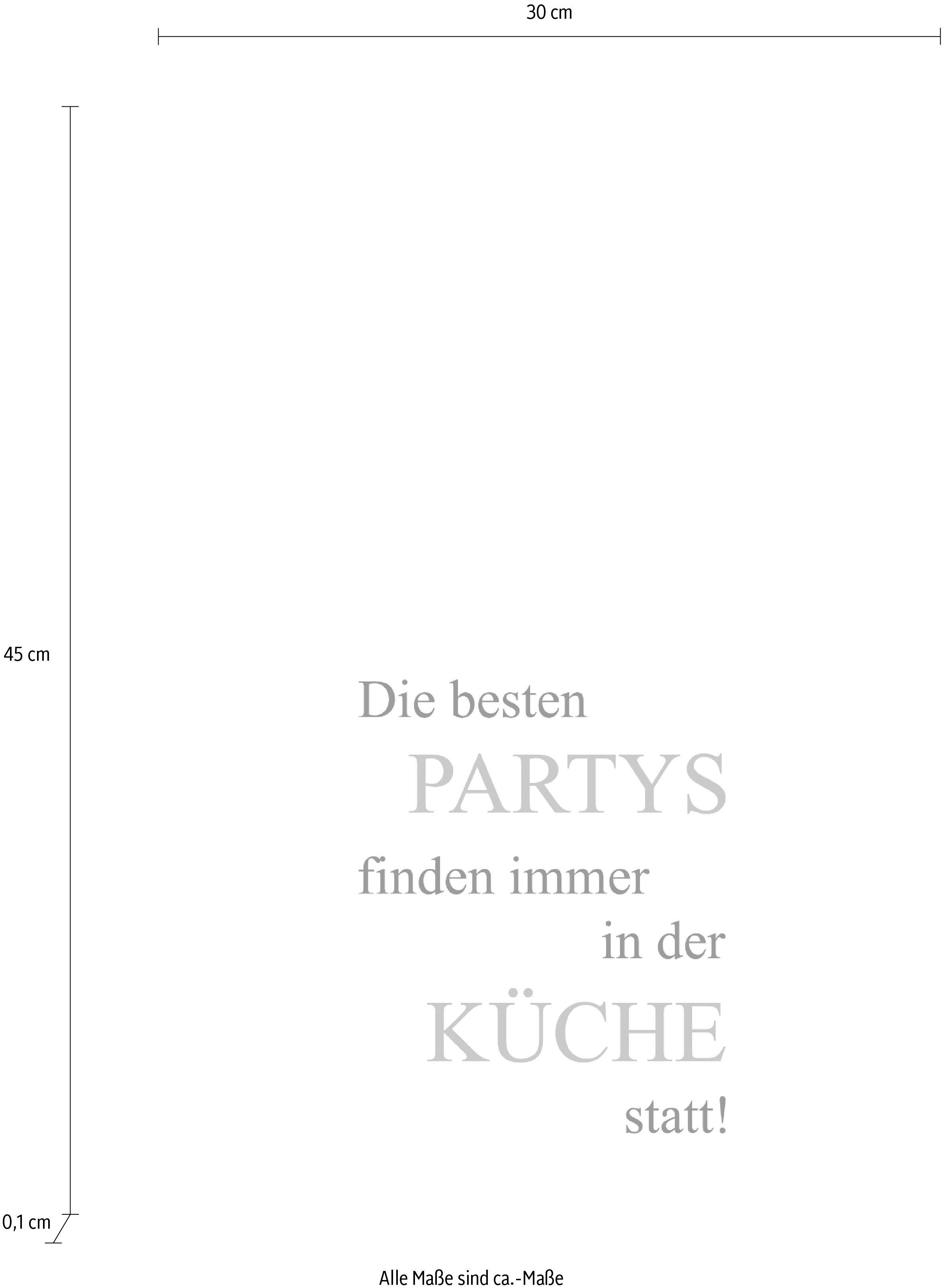 queence Sierobject voor aan de wand Party’s en keuken Stalen bord, blikken bord, spreuk, grappig, wanddecoratie, retro, 20x30cm