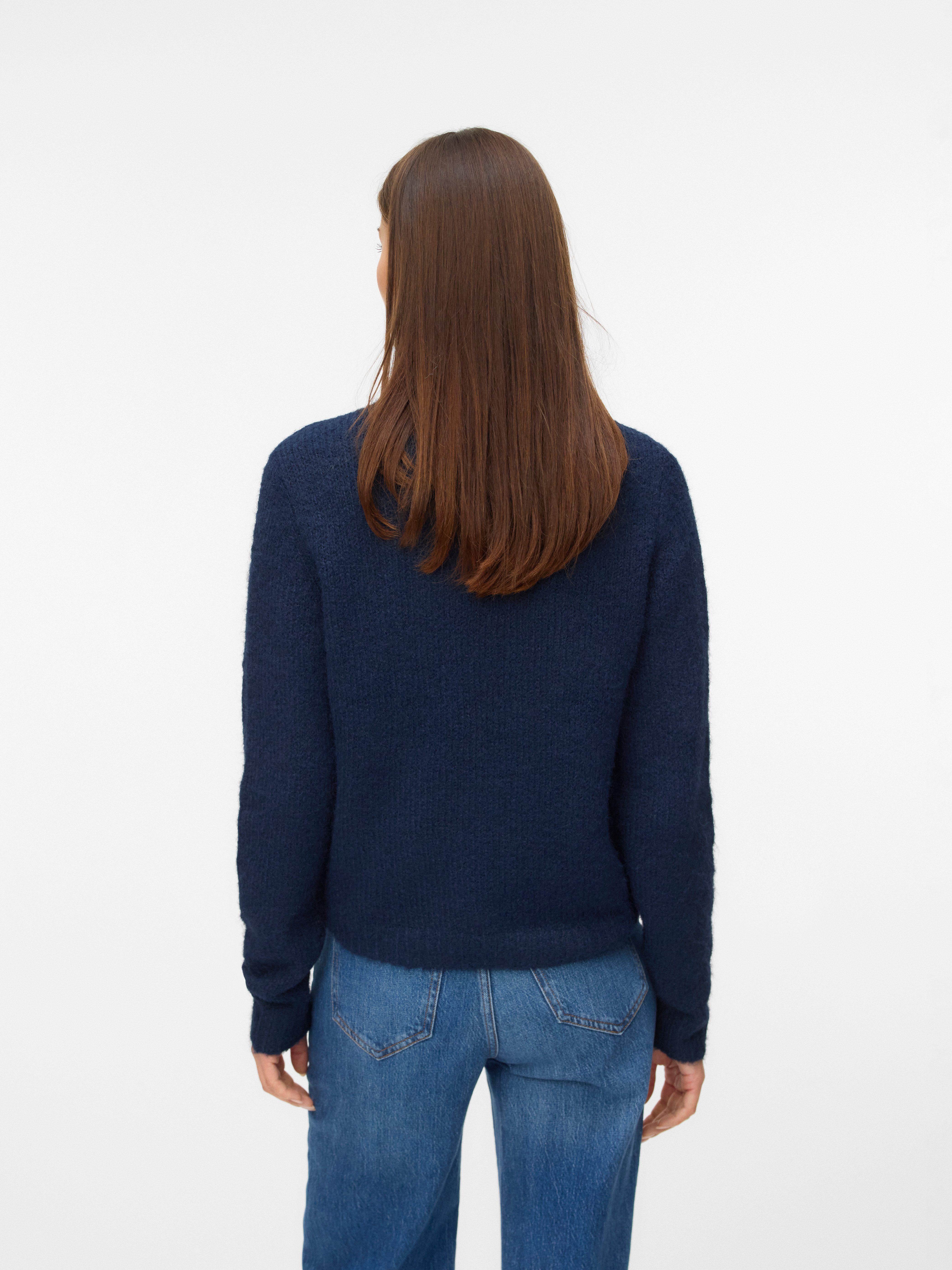 Vero Moda Gebreide trui VMNOVAH LS O-NECK PULLOVER GA NOOS