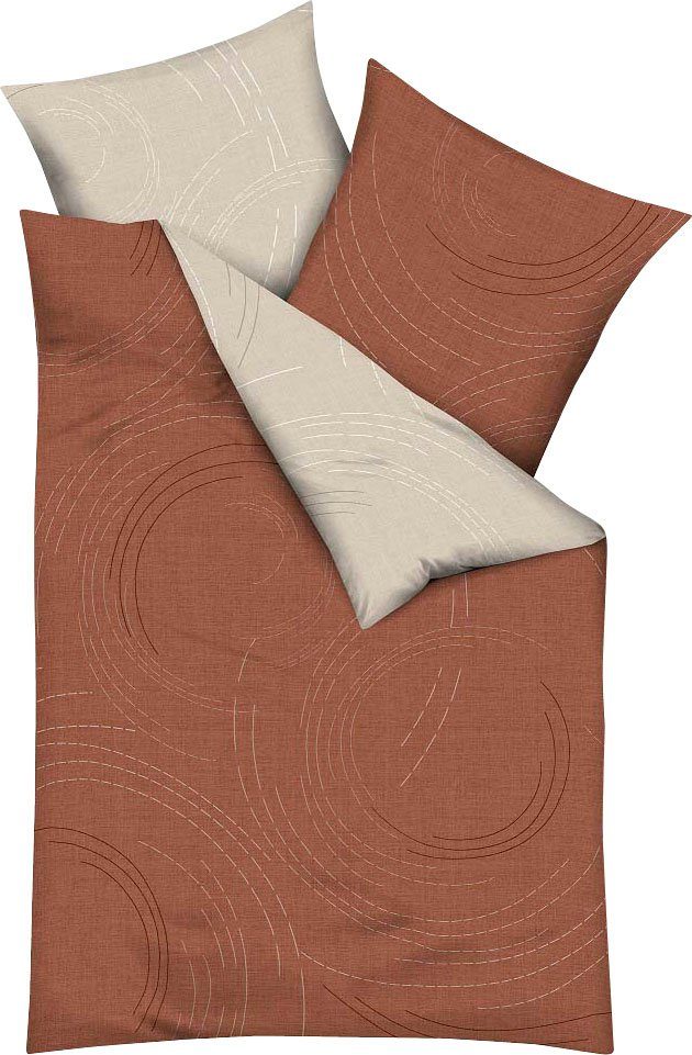 Kaeppel Tweezijdig te gebruiken overtrekset Jaro, in mt. 135x200, 155x220 of 200x200 cm met ritssluiting, 100% katoen, dekbedovertrek met een tijdloos design