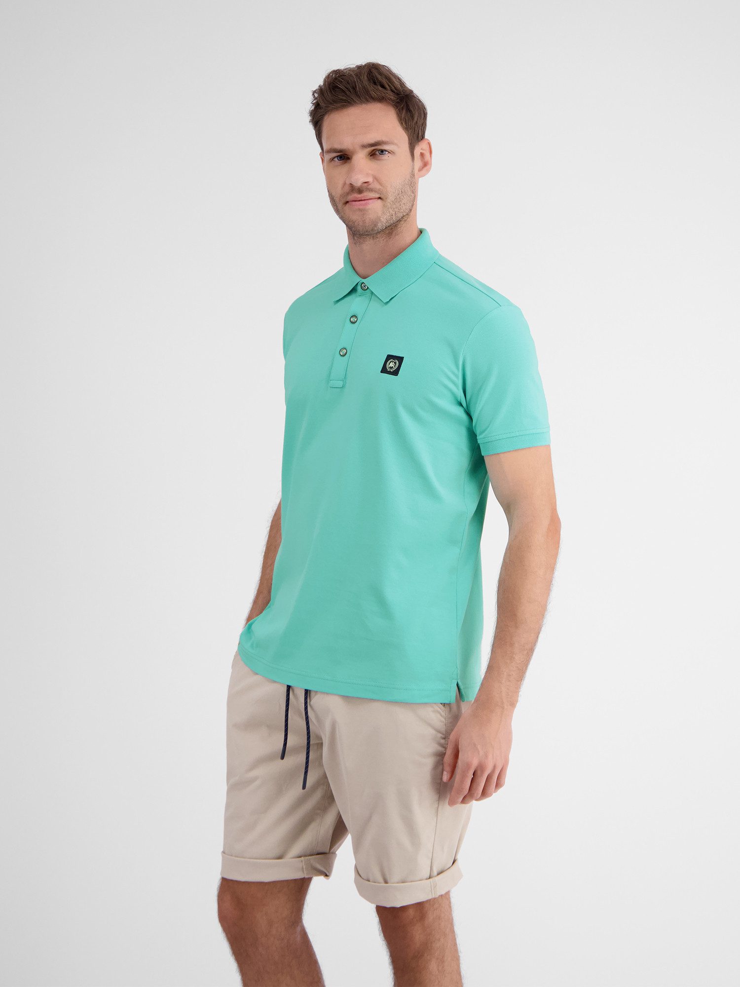 Lerros Poloshirt LERROS heren poloshirt met stretchpercentage, effen kleur