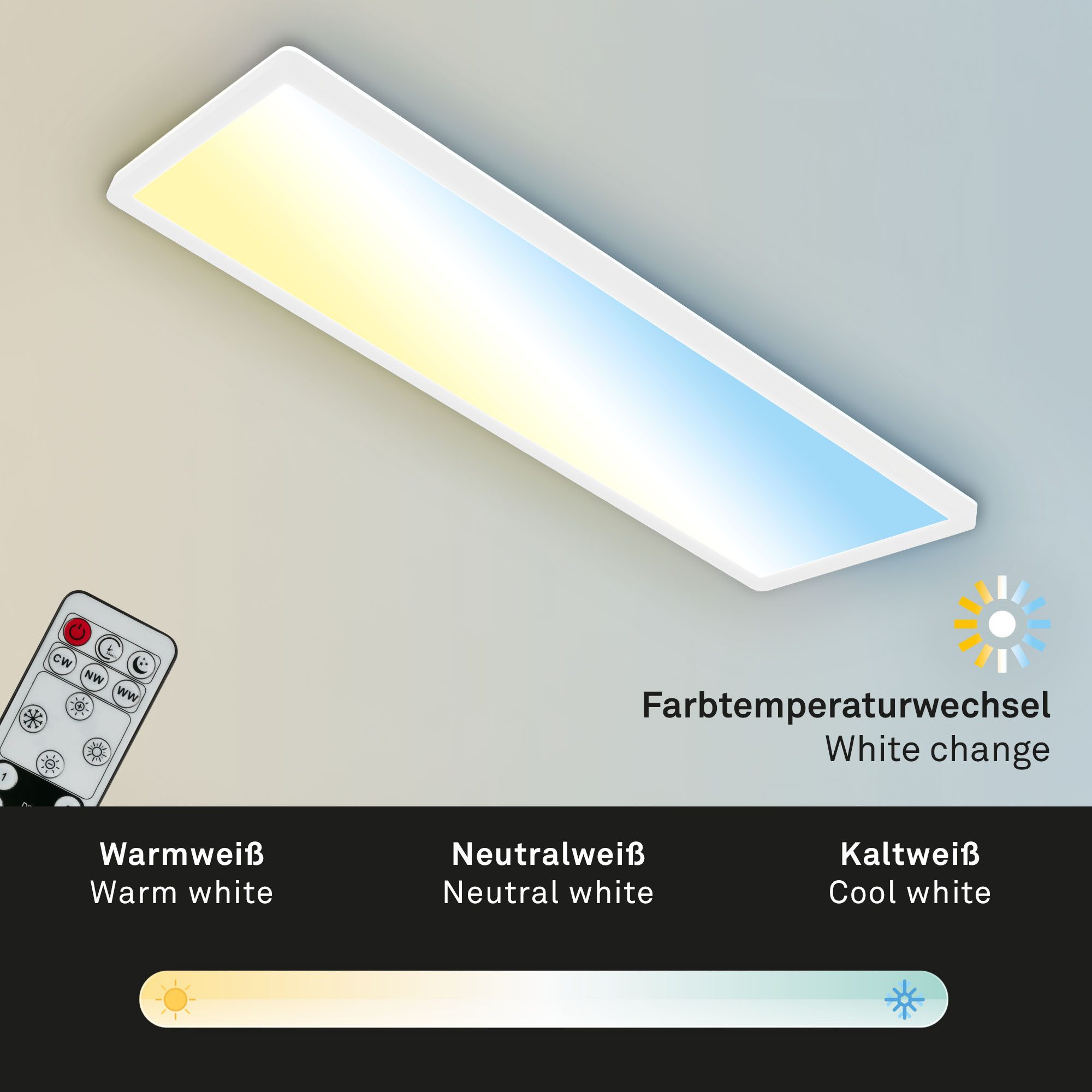 Briloner Leuchten Led-paneel SLIM