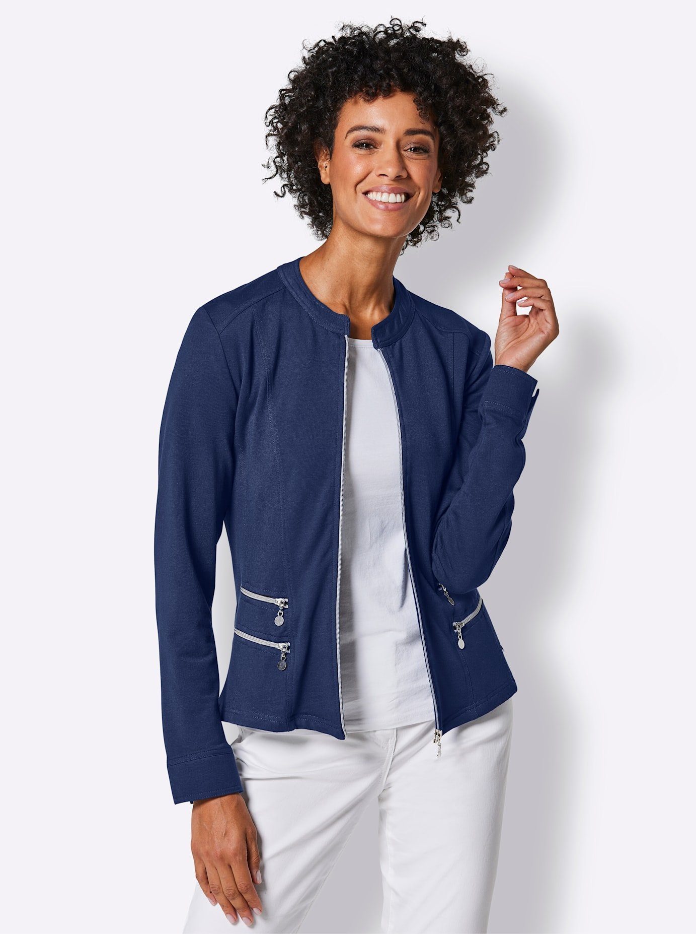 CREATION L PREMIUM Shirtjasje Modal-katoenen shirtjack (1-delig)