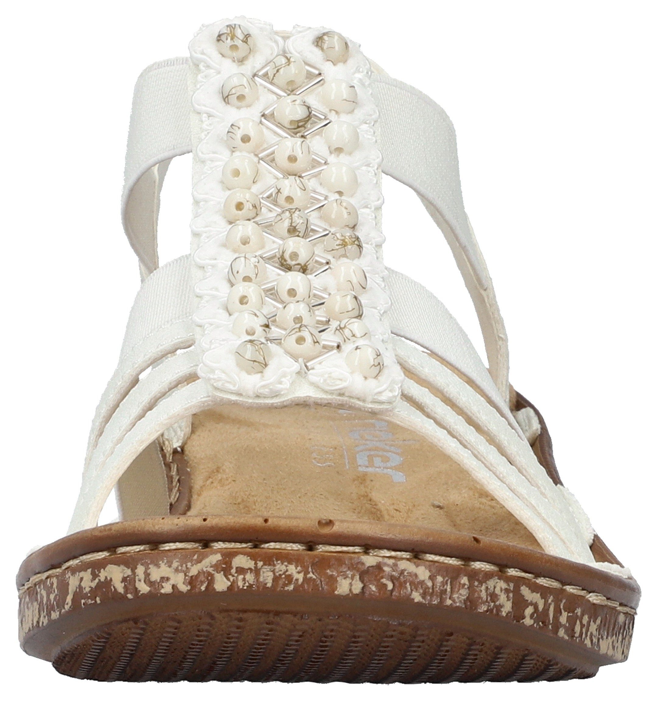 Rieker Sandalen , zomerschoen, sandaal, sleehak, met elastiek