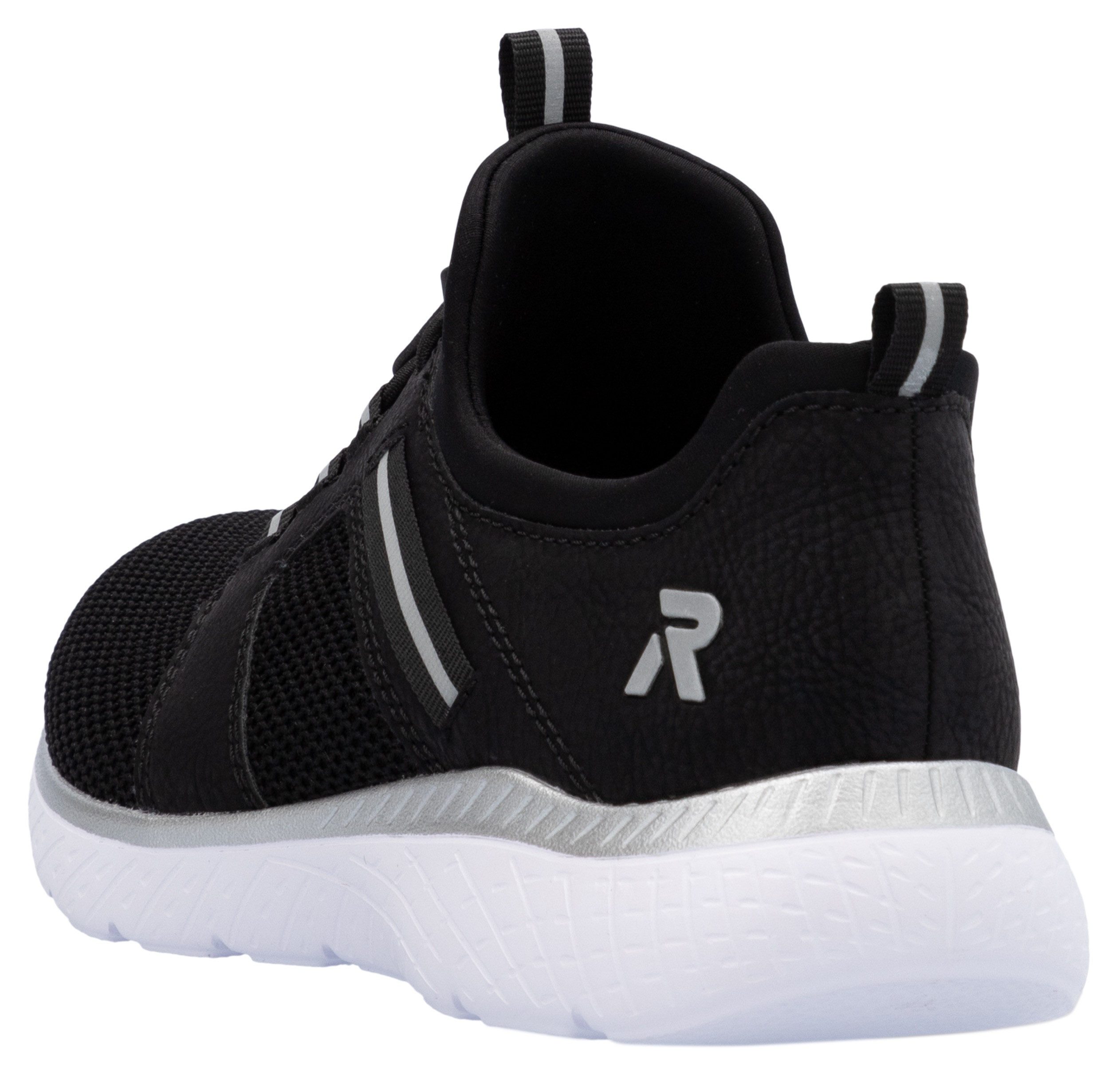 RIEKER Sport Slip-on sneakers , instapschoen, lage schoen, vrijetijdssneaker met trekbanden