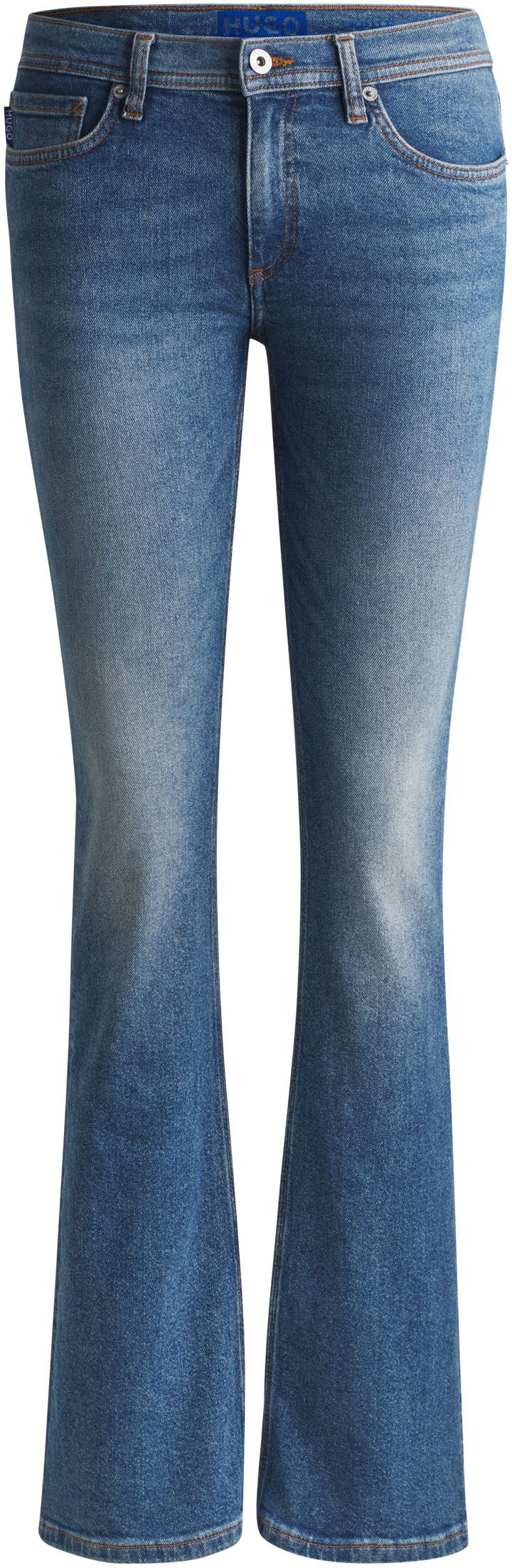 HUGO Blue Bootcut jeans Getti_B Uitlopende pijp, elastisch denim