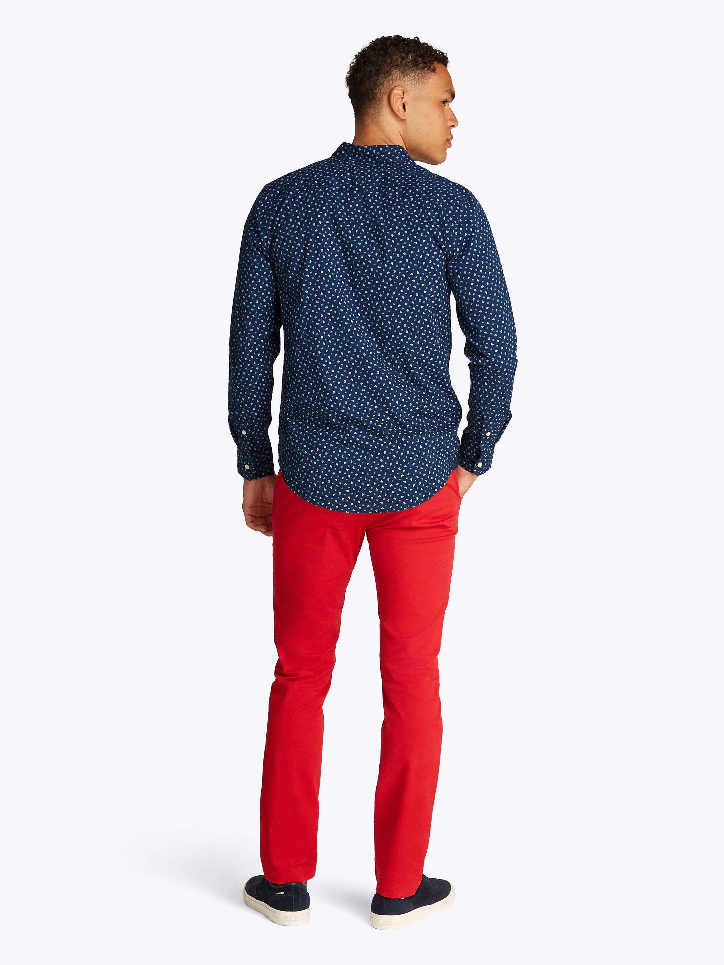 Tommy Hilfiger Overhemd met lange mouwen FLEX POPLIN AOP SF SHIRT