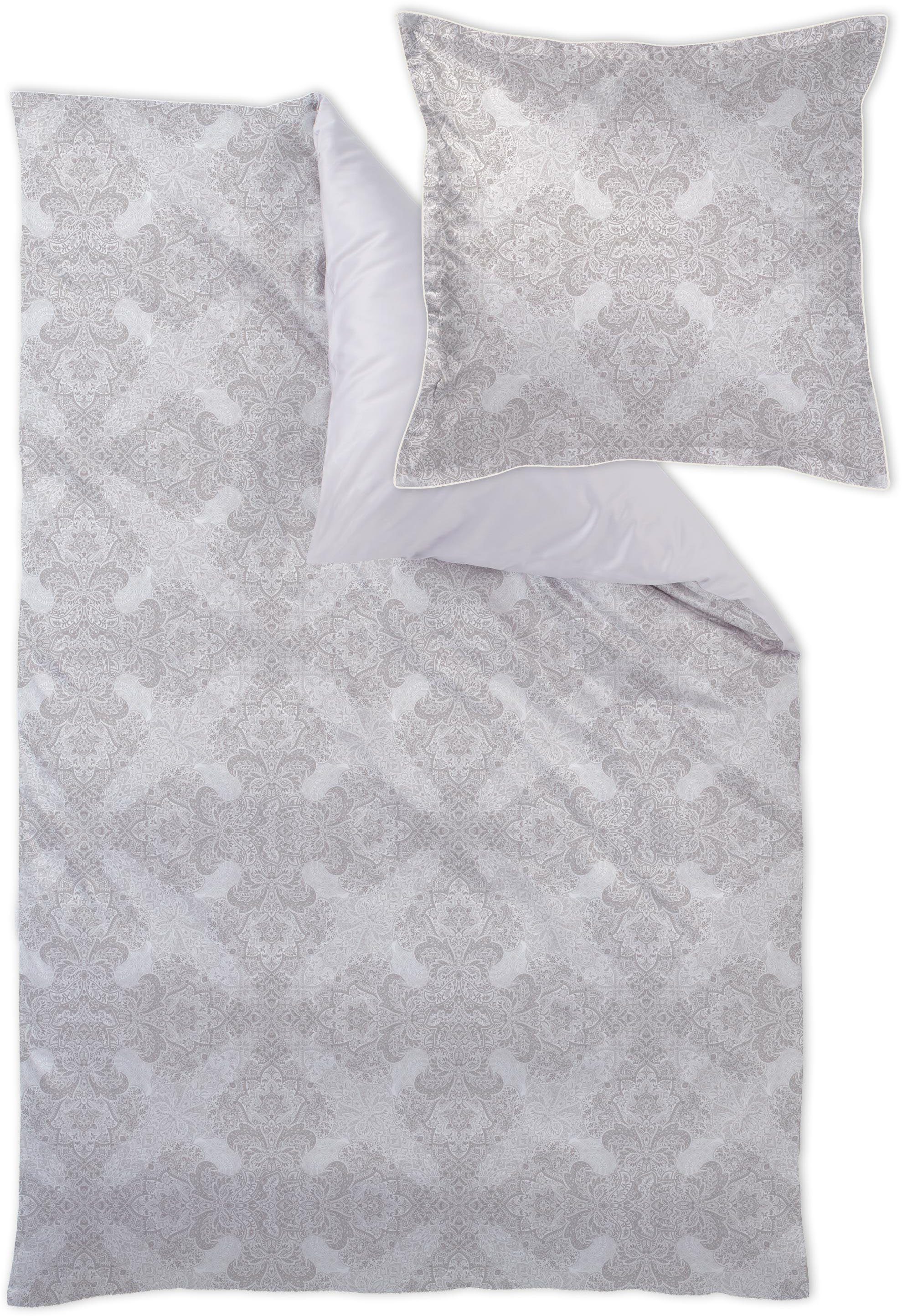 Curt Bauer Beddengoed SHIRLEY Paisley ornament dekbedovertrekken maat - zilver(kleur)