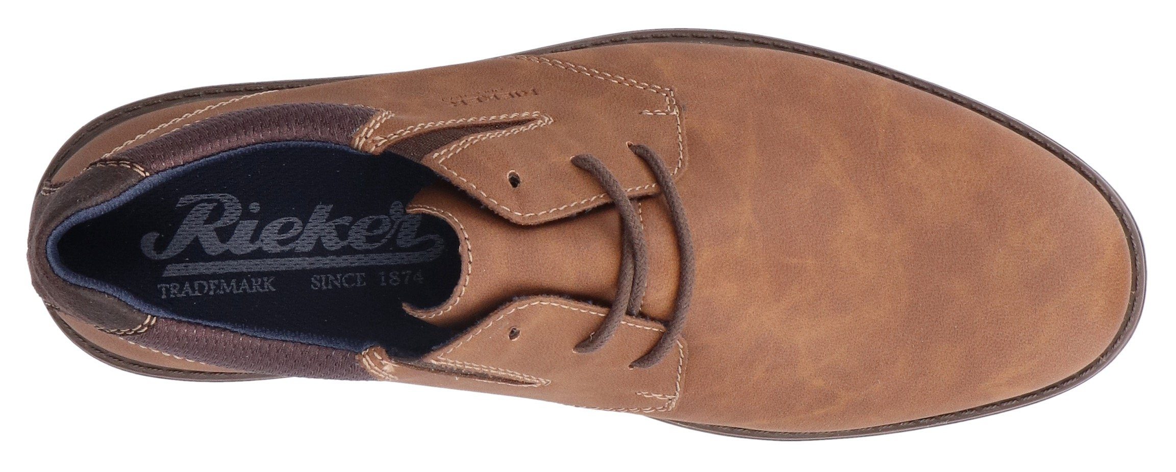 Rieker Veterschoenen met elastische band, vrijetijdsschoen, lage schoen, veterschoen