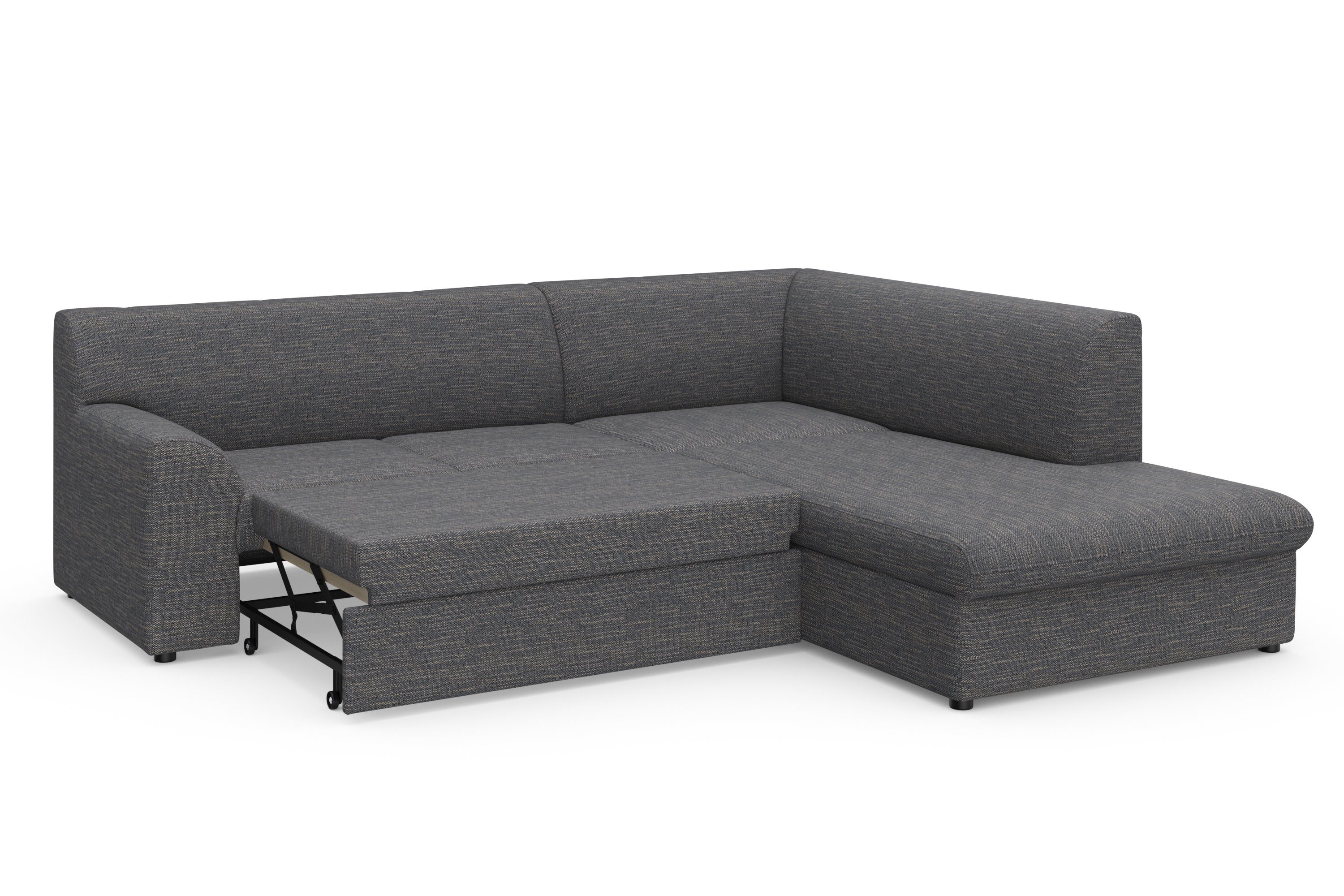 DOMO collection Hoekbank Topper L-vorm met ottomane, naar keuze met slaapfunctie