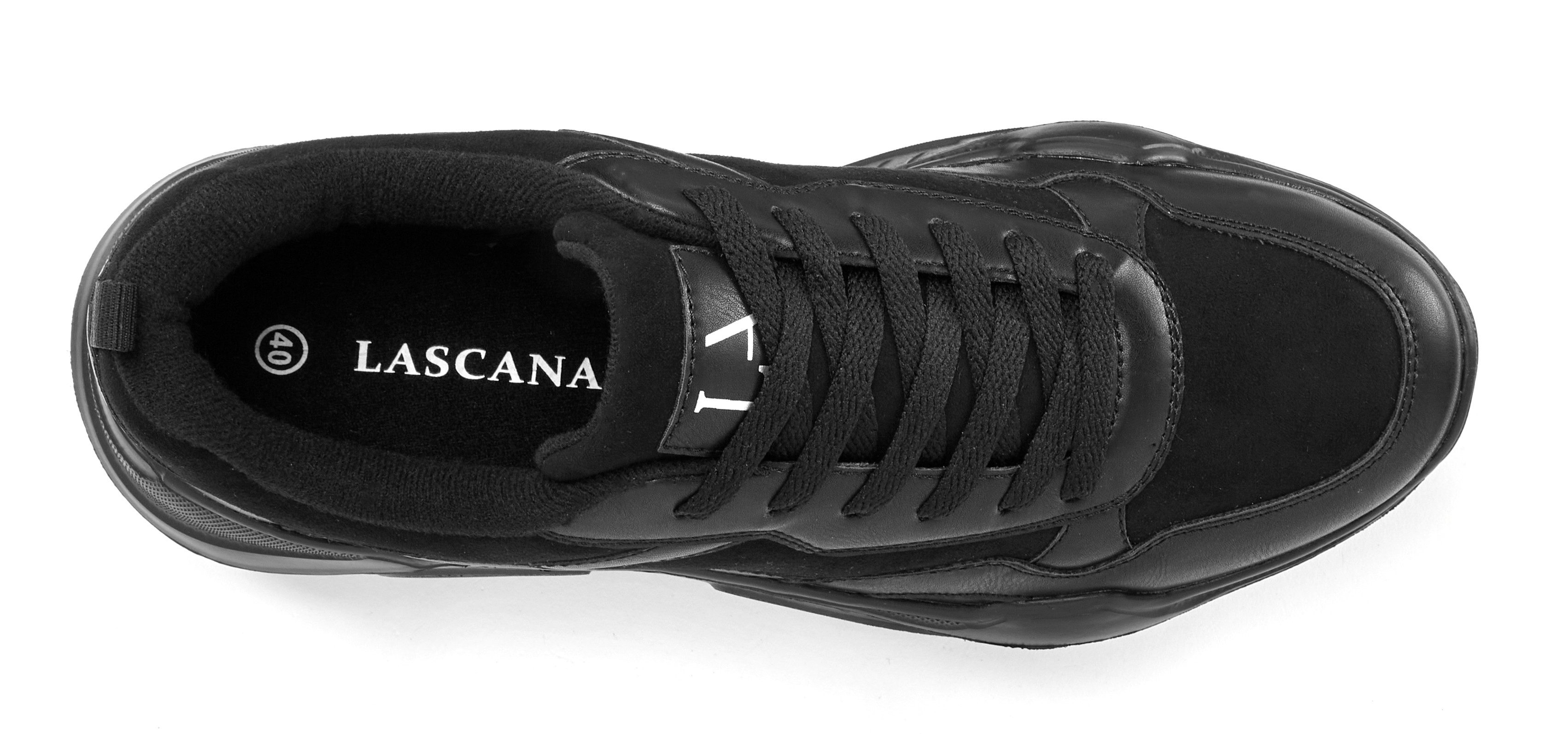 Lascana Sneakers Lage schoen, sportschoen, lichte chunky zool, zachte binnenzool VEGAN