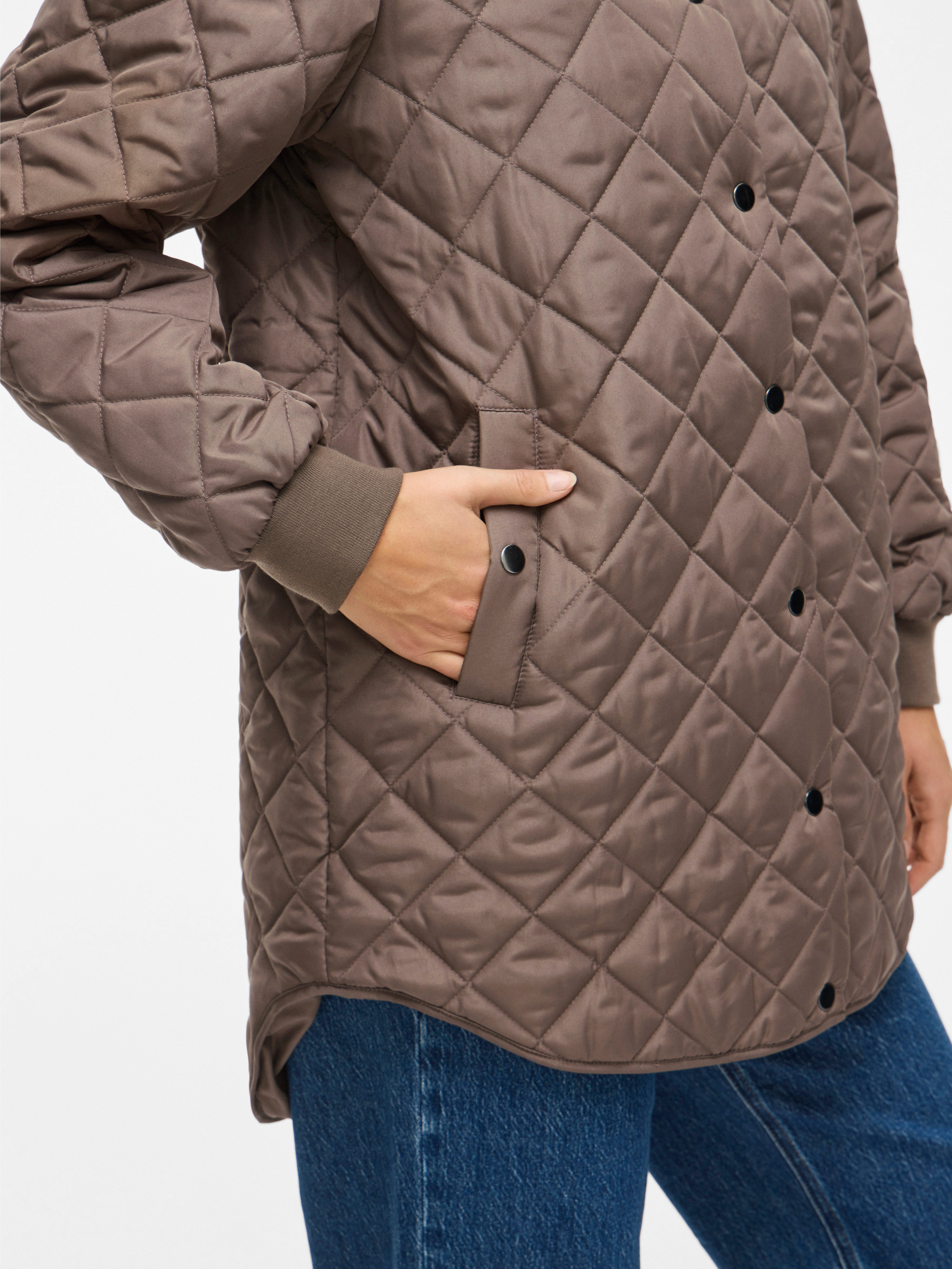 Vila Gewatteerde jas VITATE L/S HOODED JACKET - NOOS