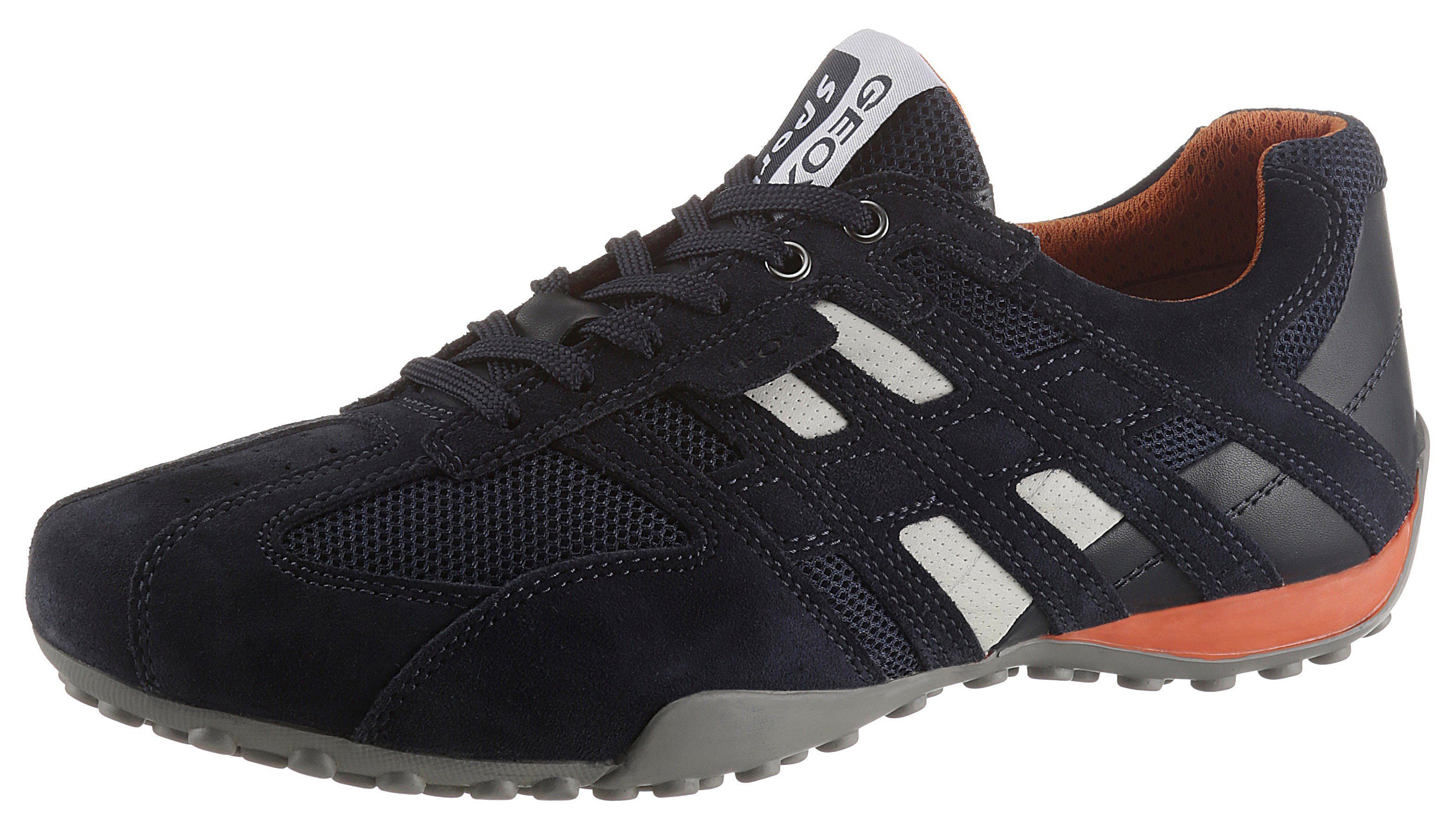 Geox Sneakers Snake met geox speciale membraan, vrijetijdsschoen, lage schoen, veterschoen