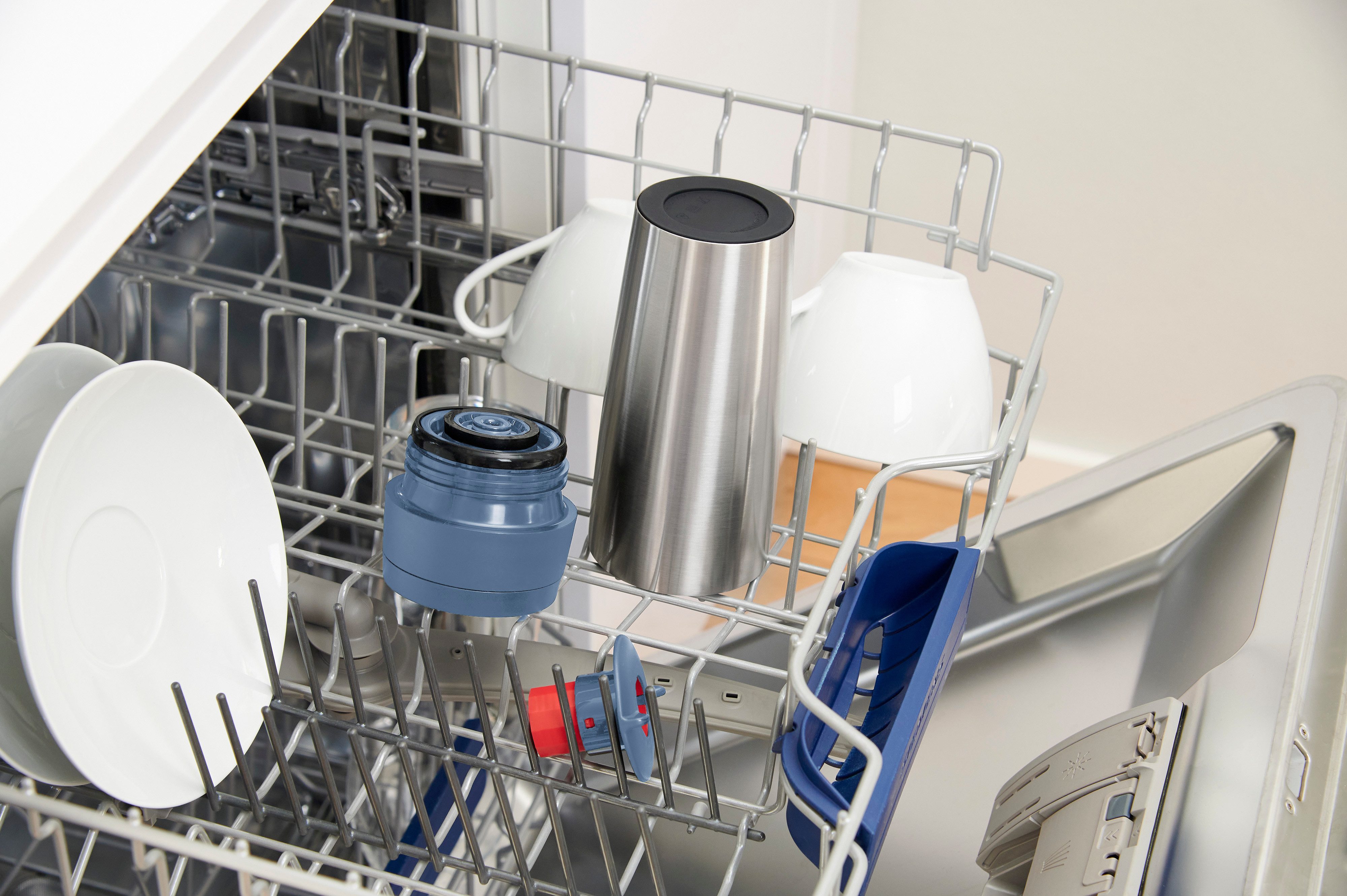 Emsa Thermosbeker Travel Mug Eco 0,36 liter, lekvrij, 8 uur koud, 4 uur warm, 360° drinkopening (1-delig)