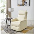 delavita relaxfauteuil berit met een praktische elektrische relaxfunctie, zit- en lighouding mogelijk, opstahulp, zithoogte 47 cm wit