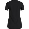 tommy sport t-shirt regular fabric mix c-nk tee ls met tommy hilfiger sport-merklabel zwart