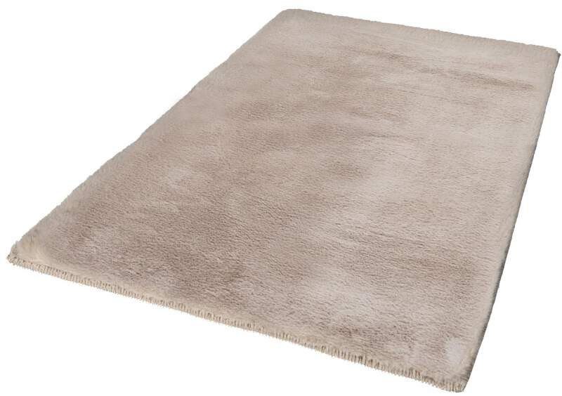 Carpet City Badmat Topia Mats, badmat uni Hoge pool, konijnenvacht-touch, polyester, badmat, wasbaar (1 stuk)