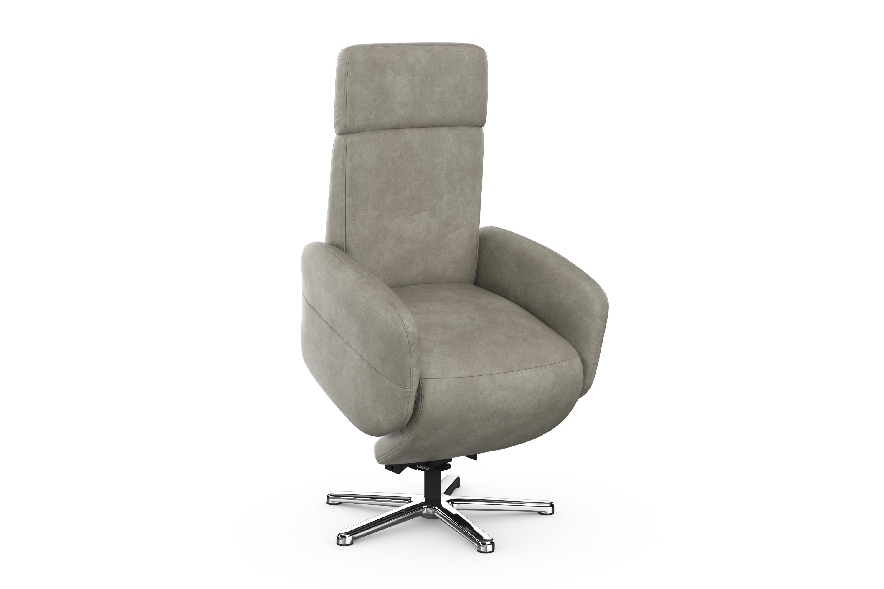 sit&more Relaxfauteuil Grenoble, incl. hoofdsteunverstelling en bekabelde afstandsbediening