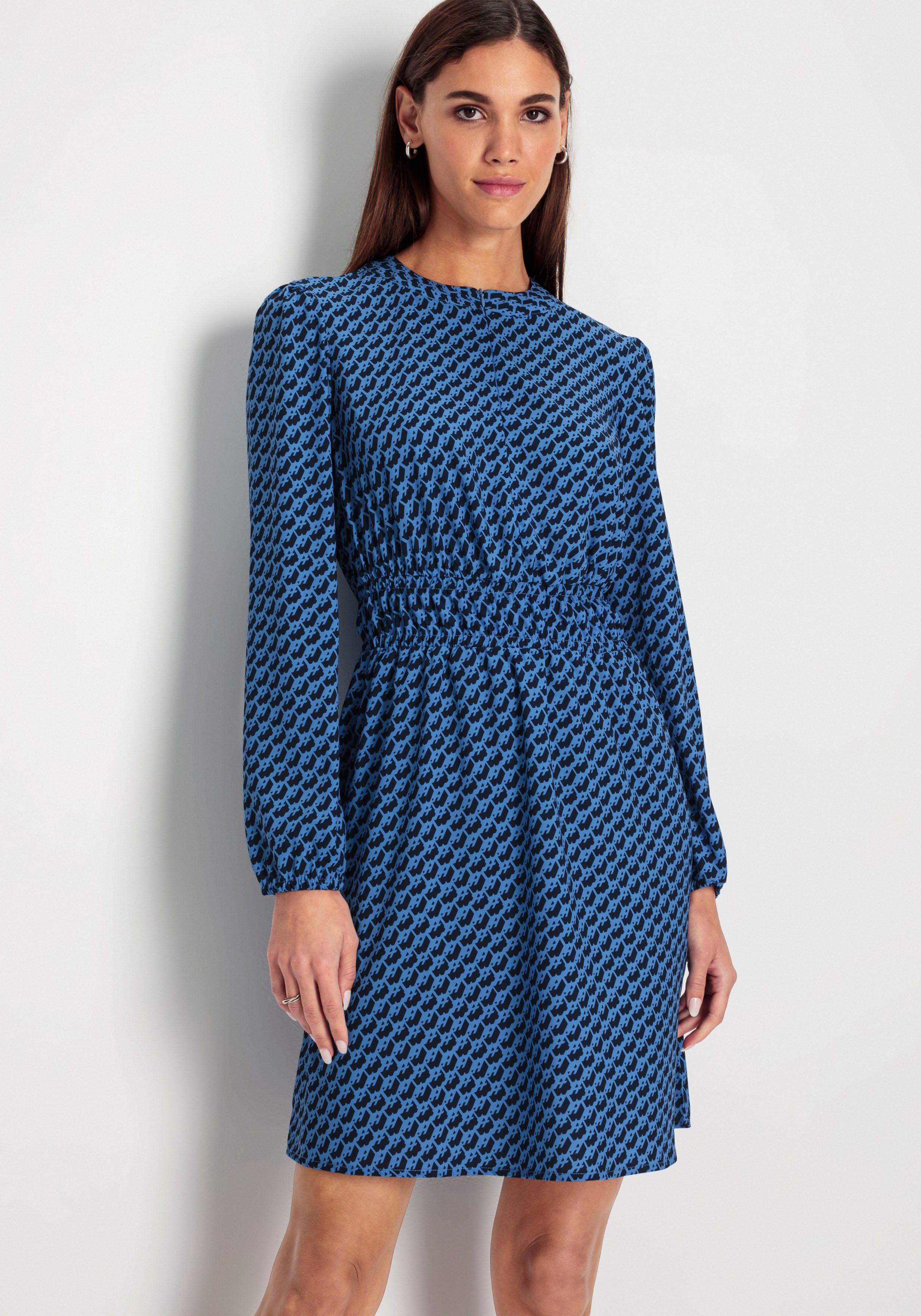 HECHTER PARIS Midi-jurk met elegante all-over print