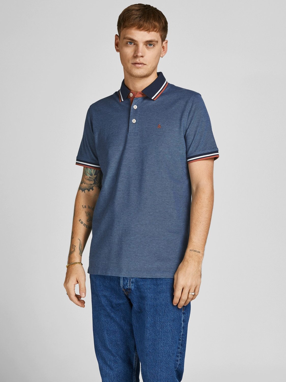 Jack & Jones Poloshirt JJEPAULOS POLO SS 2PK MP NOOS (2-delig, Set van 2)