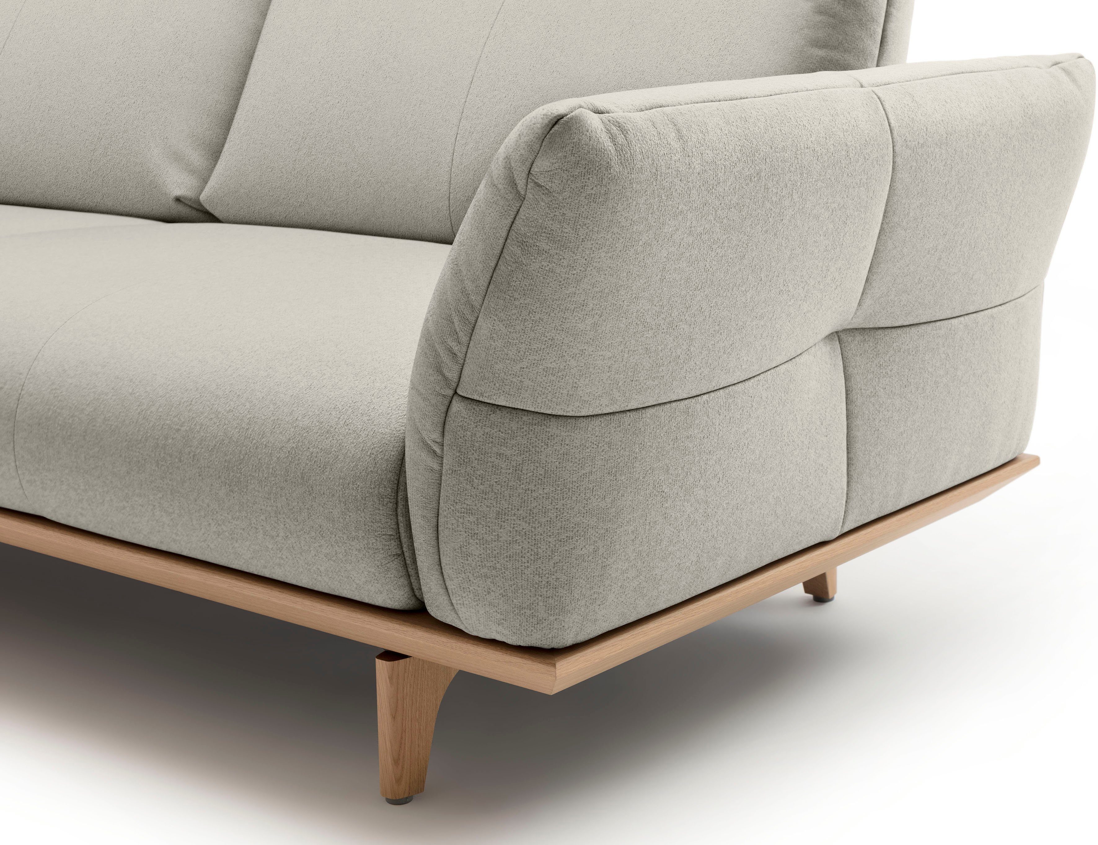 Creation BY ROLF BENZ 4-zitsbank Hs.460 Onderstel in eiken, poten in natuurlijk eiken, breedte 248 cm