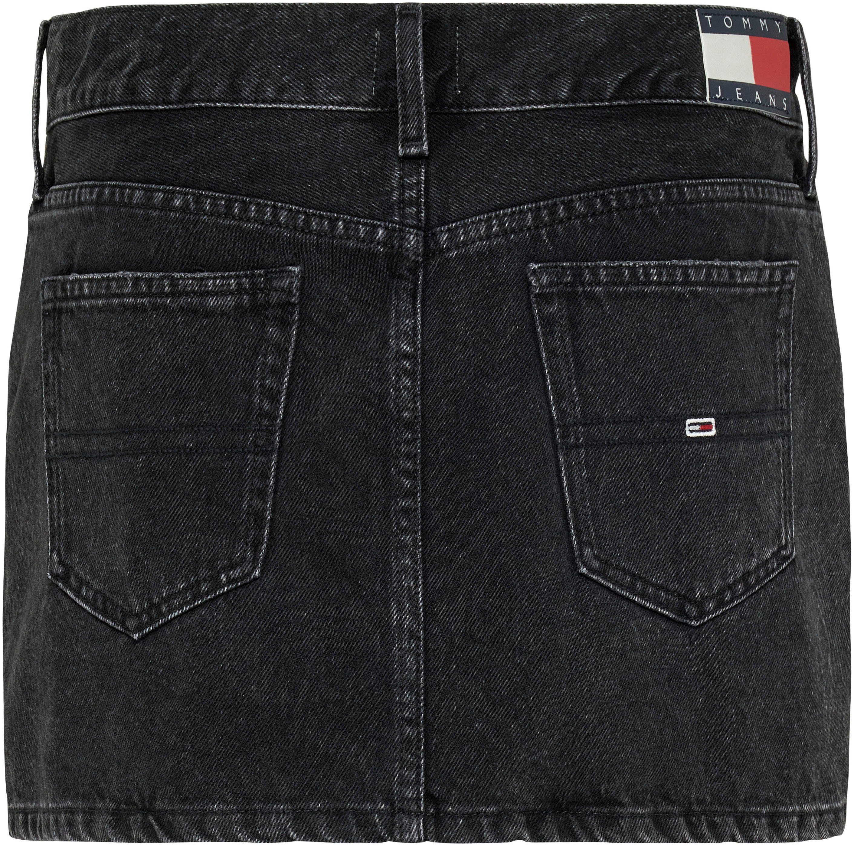 TOMMY Jeans rok LW MCR MN SKIRT BH0082 Webrok in 5-pocket stijl