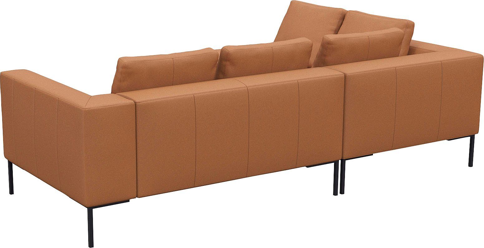FLEXLUX Hoekbank Loano, super comfortabel zitcomfort door koudschuim in de zitting, L-vorm