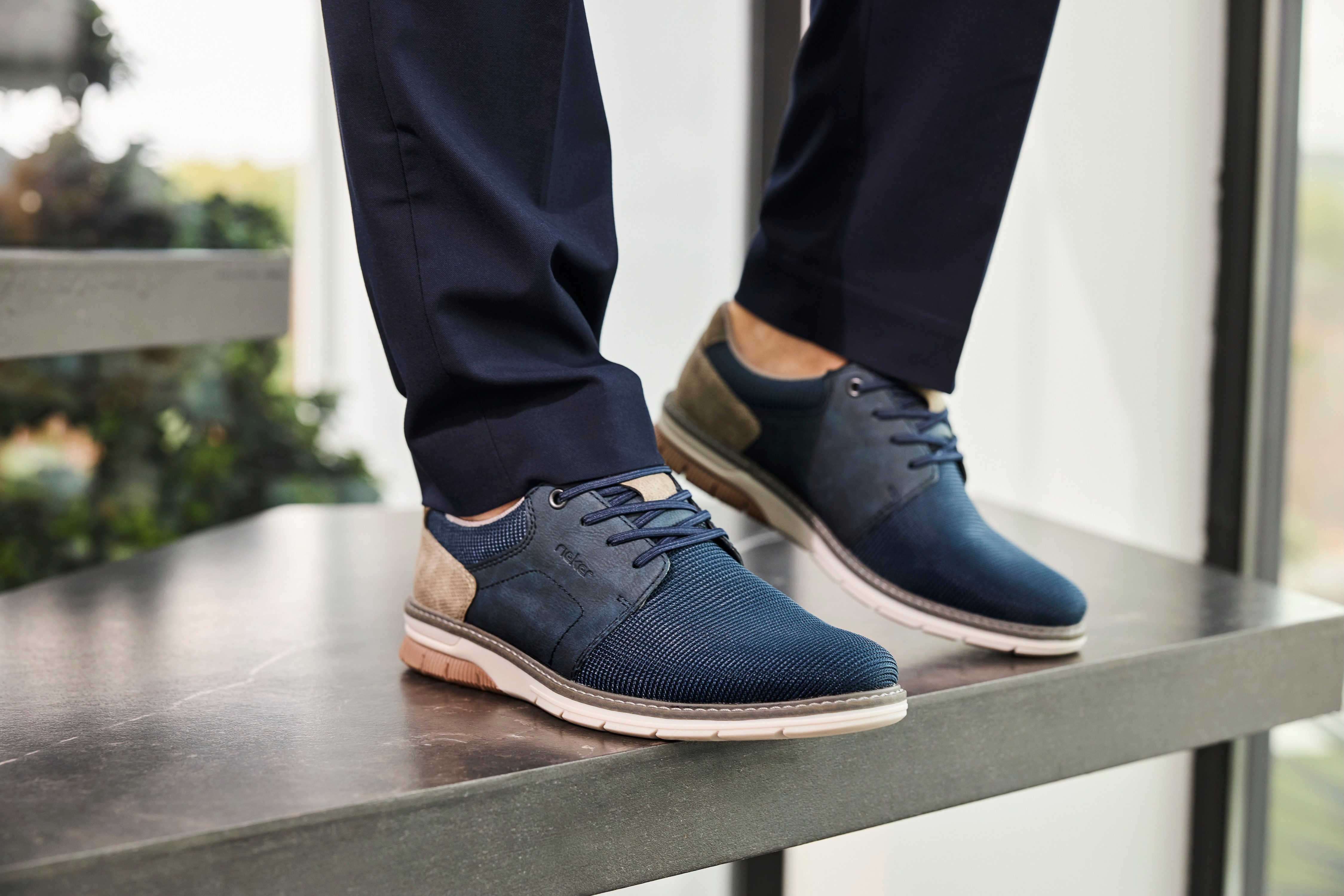 Rieker Slip-on sneakers Instapschoen, lage schoen, sneaker met elastiek voor gemakkelijke instap