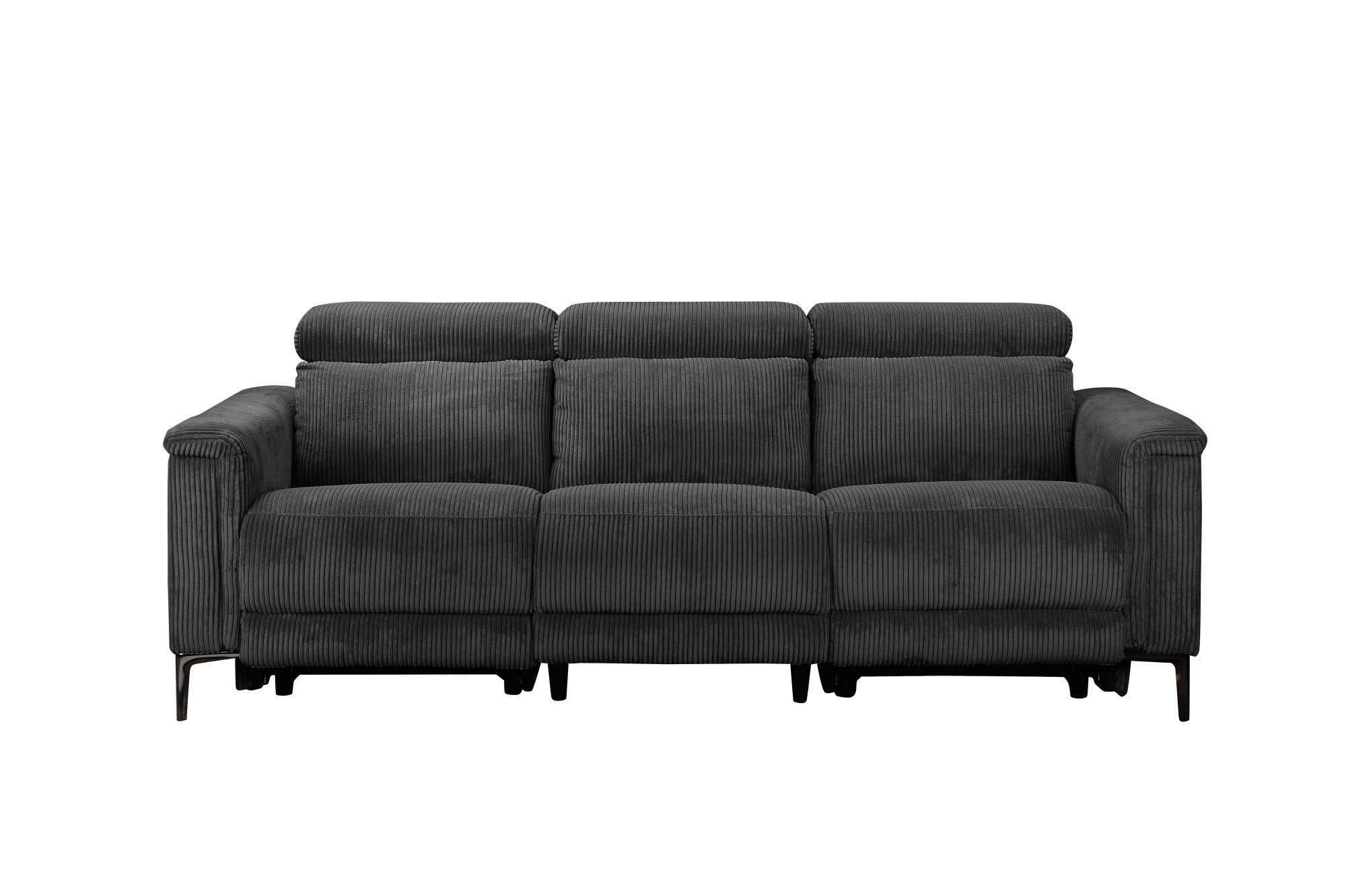 Places of Style 3-zitsbank Lund Cord, met handmatige of elektrische relaxfunctie in 2 zitplaatsen