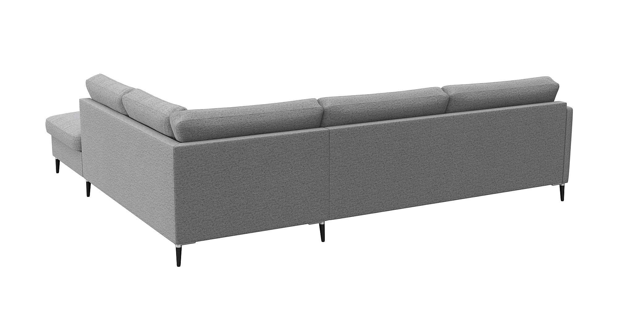 FLEXLUX Hoekbank Fiore, super zitcomfort door koudschuim in de zitting, L-vorm