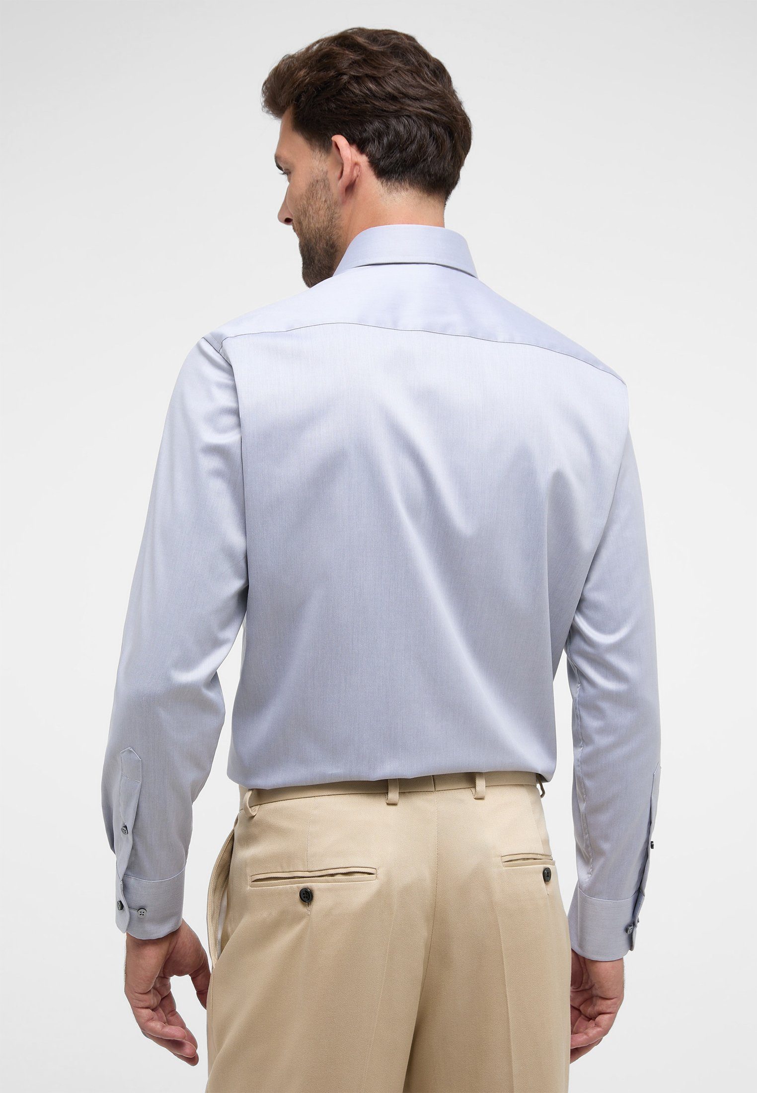 Eterna Overhemd met lange mouwen Comfort fit NON IRON (strijkvrij)