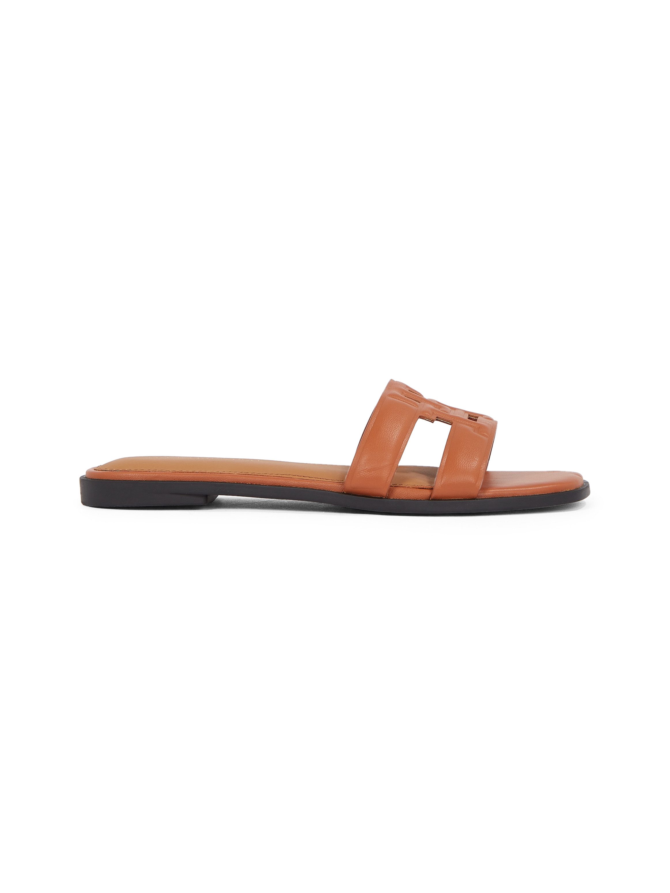 Tommy Hilfiger Slippers TH LOGO STRAP MULE , comfortabele schoen, zomerschoen, flats met th-logo