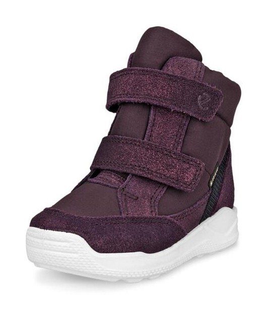 Ecco Snowboots Winterlaarzen URBAN MINI winter boots, velcro boots, winter boots with velcro strap, gore-tex jongens laarzen maat 22 paars