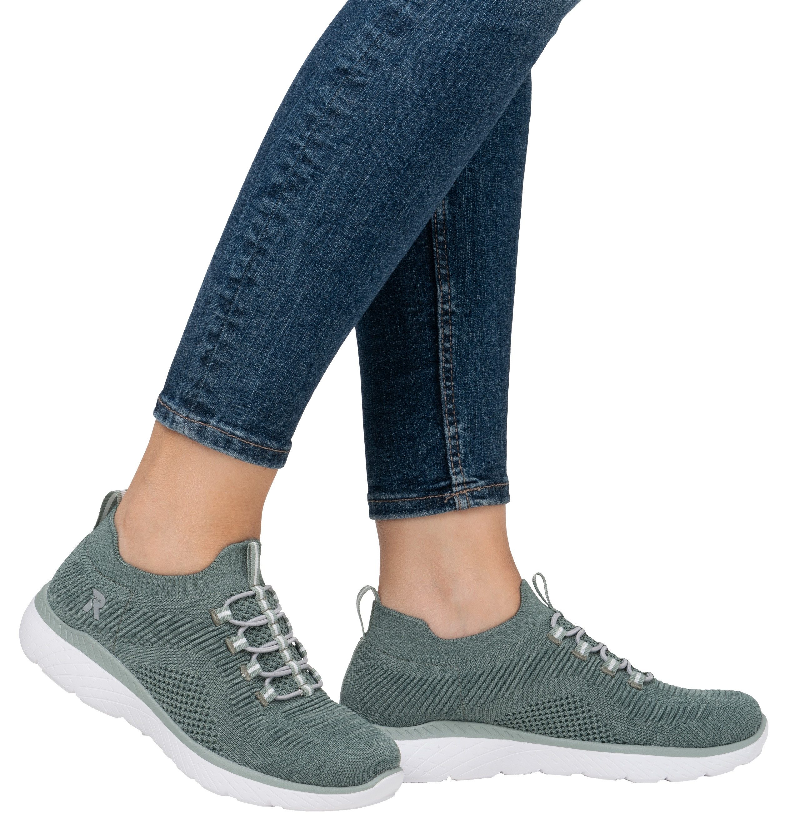 RIEKER Sport Slip-on sneakers , slipper, vrijetijdsschoen, instapschoen met elastische instap