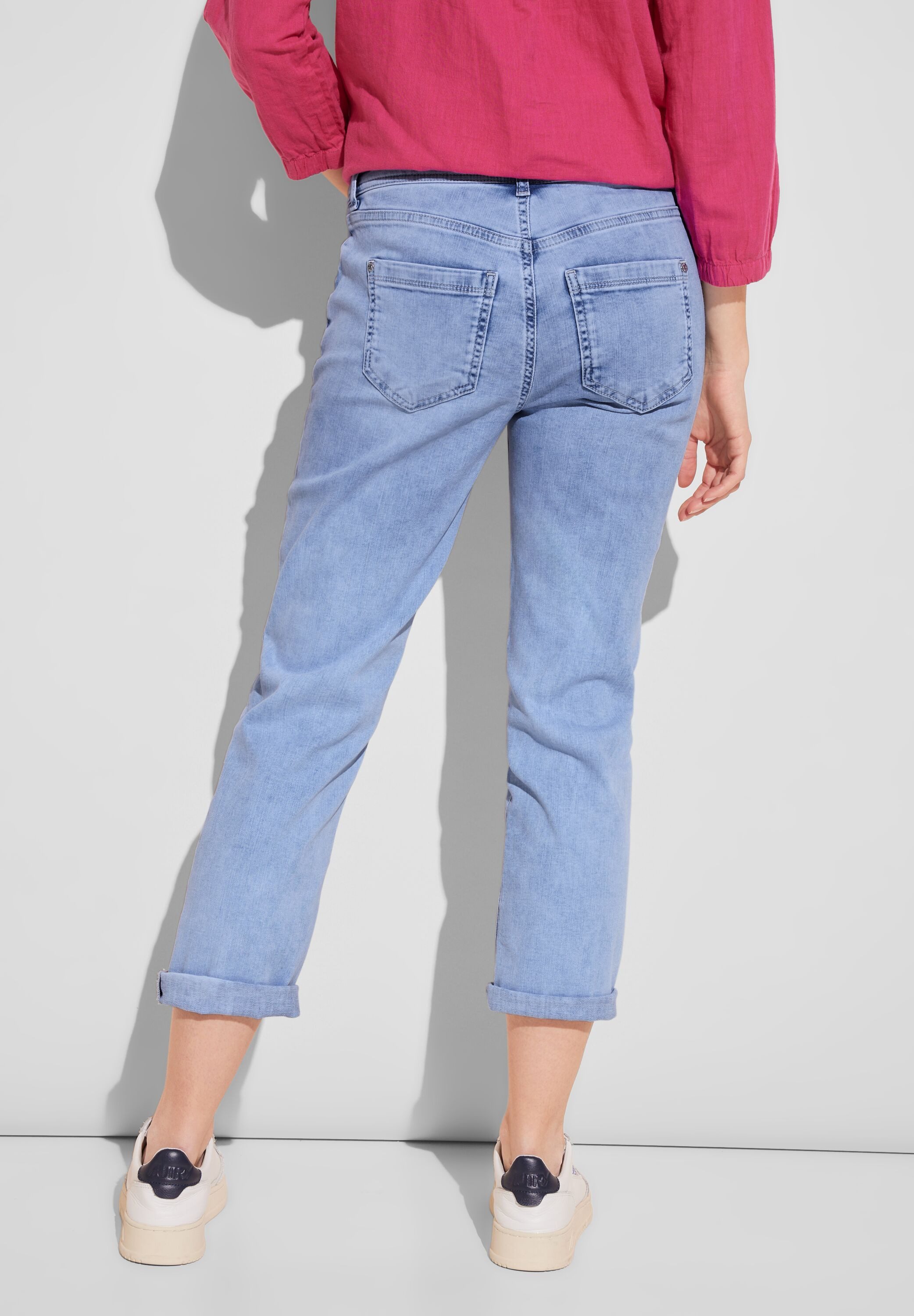 STREET ONE 7/8 jeans Style Jane in bleach-wassing
