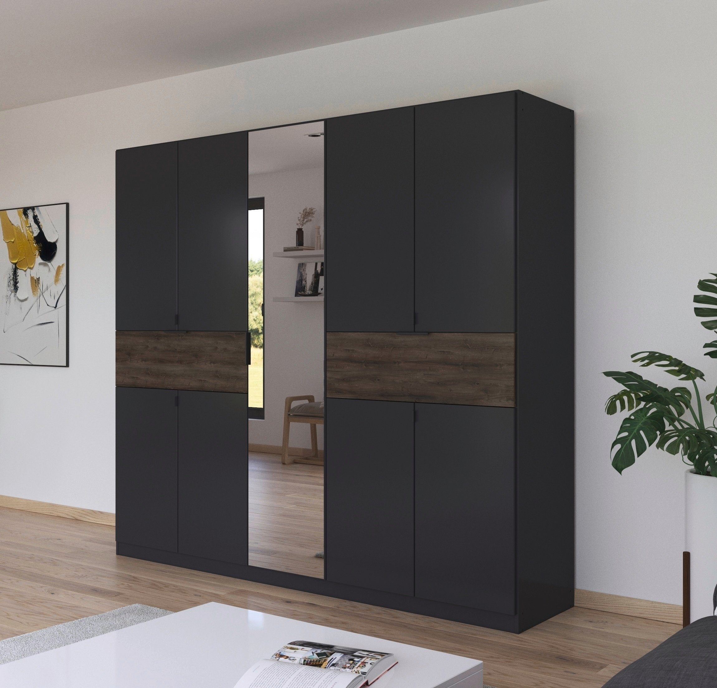 rauch Draaideurkast Kledingkast kast garderobe waskast TICAO met 2 ruime lades, veel opbergruimte made in germany