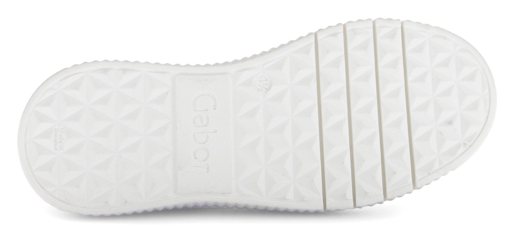 Gabor Plateausneakers , vrijetijdsschoen, lage schoen, veterschoen met contrast-raamnaad