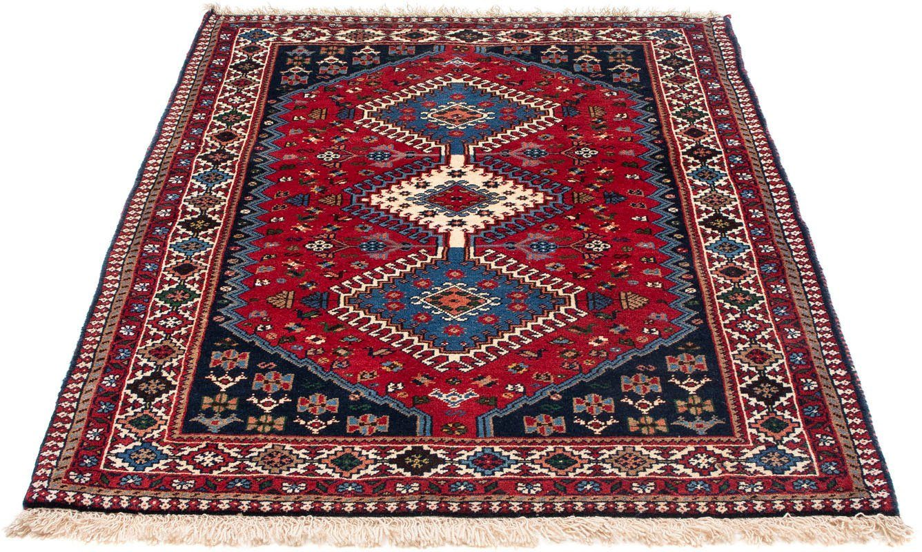 morgenland Wollen kleed Yalameh geheel gedessineerd rosso 147 x 102 cm Handgeknoopt