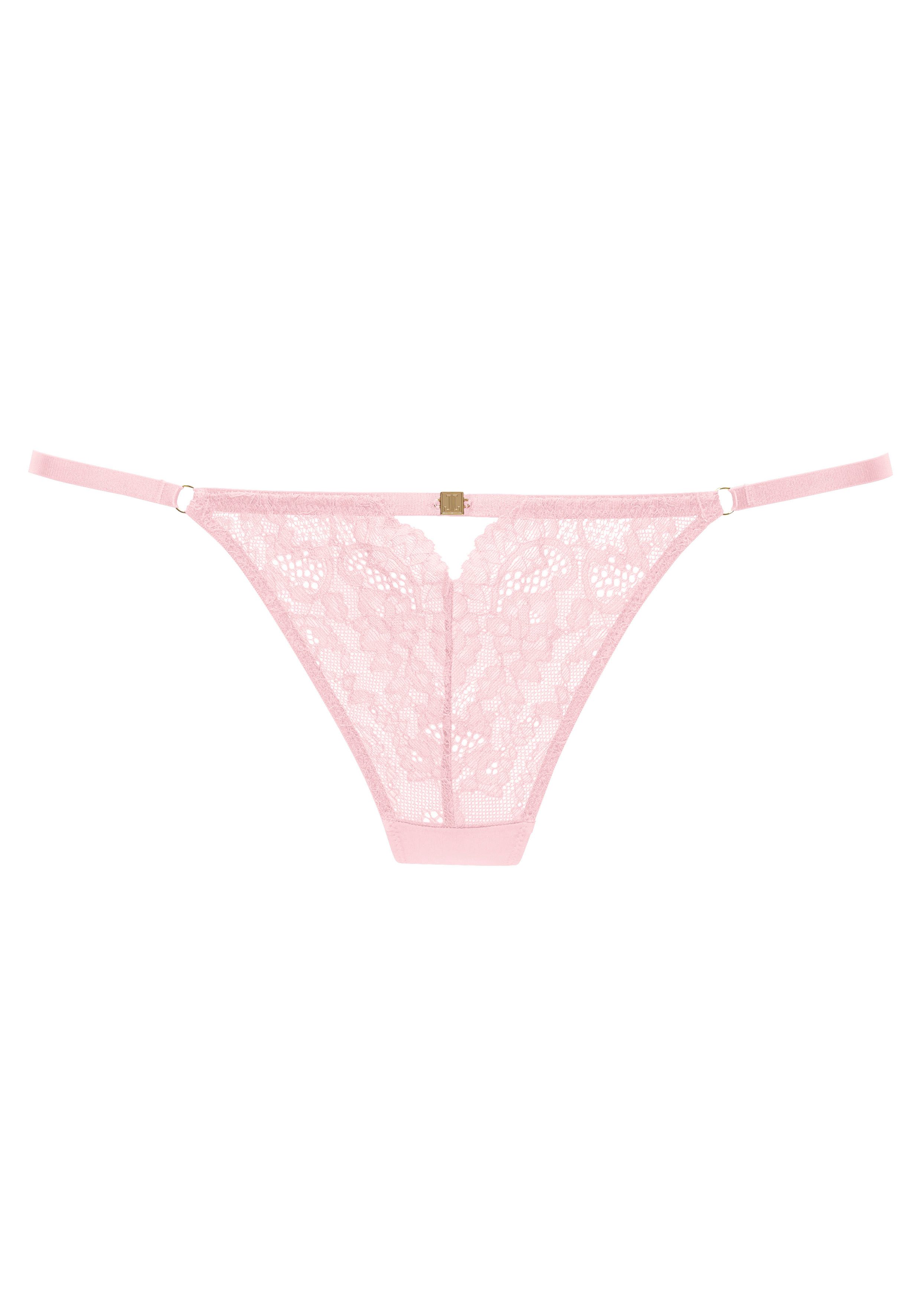 Jette Joop String met verleidelijke vetersluiting dames strings maat 44/46 roze