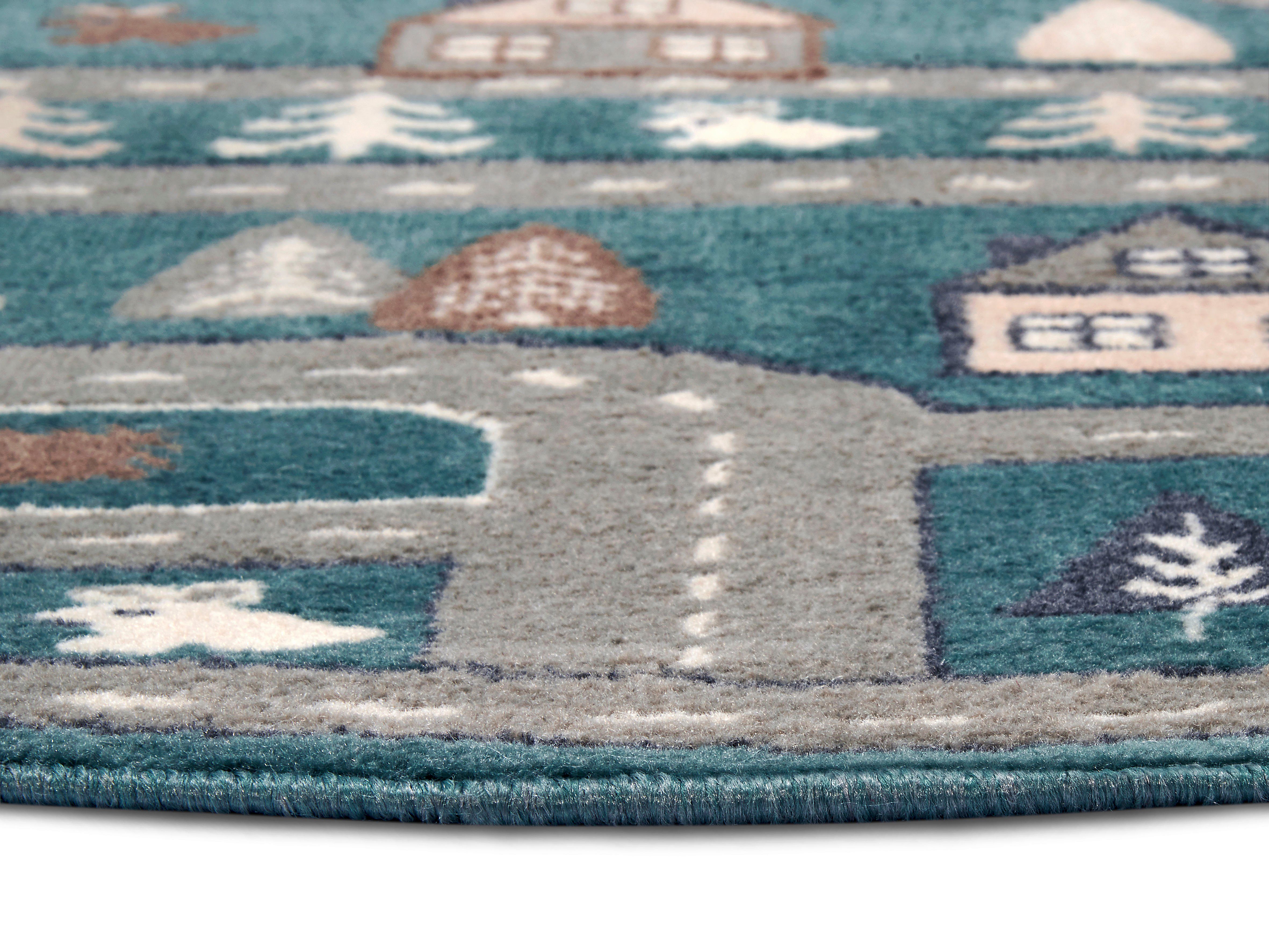 HANSE Home Kindervloerkleed Adventures Streets Speeltapijt, stevig, kinderkamer, kortpolig, speelondergrond