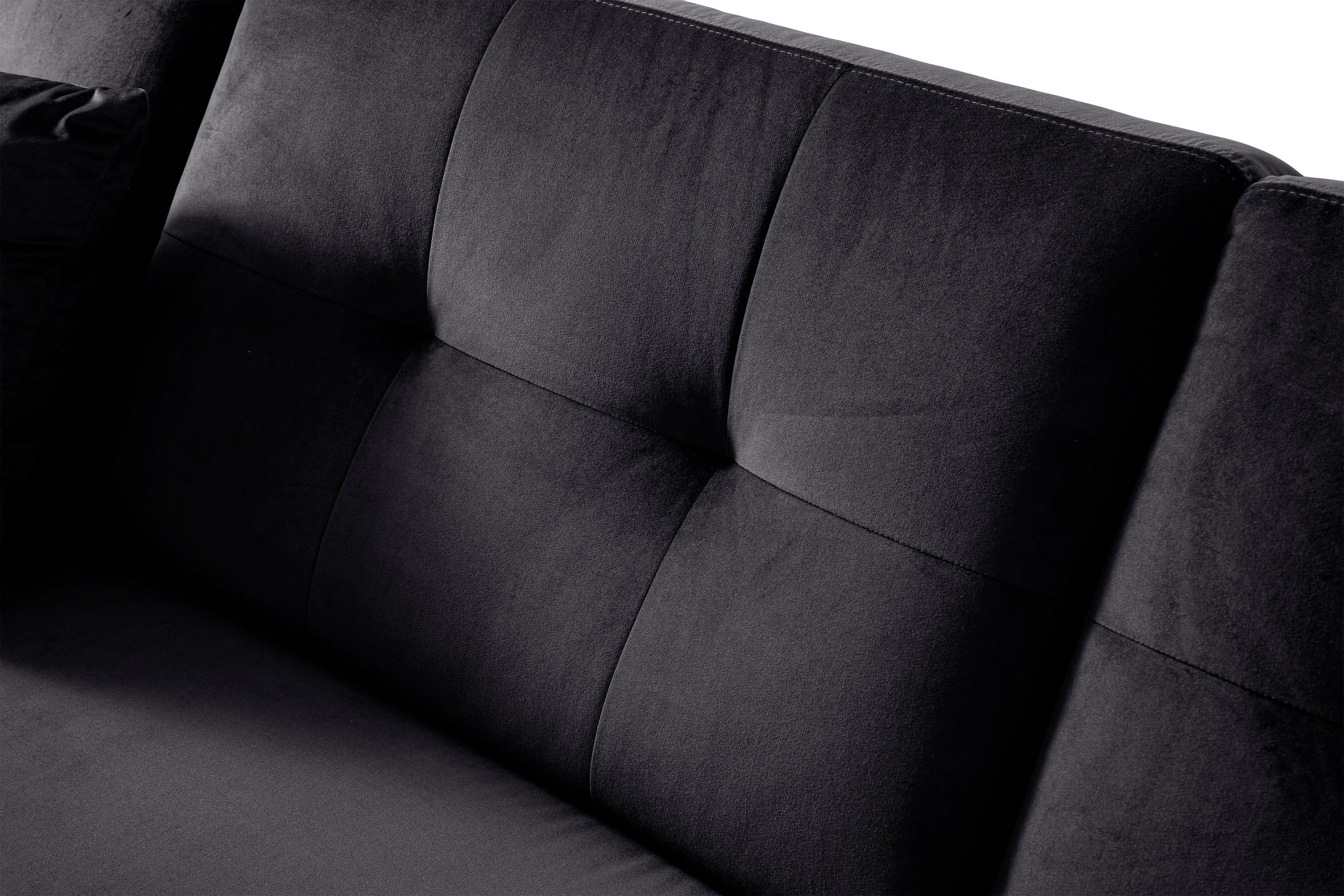 Trends by HG Hoekbank Barcelona L-vorm met metalen voet, vrij plaatsbaar