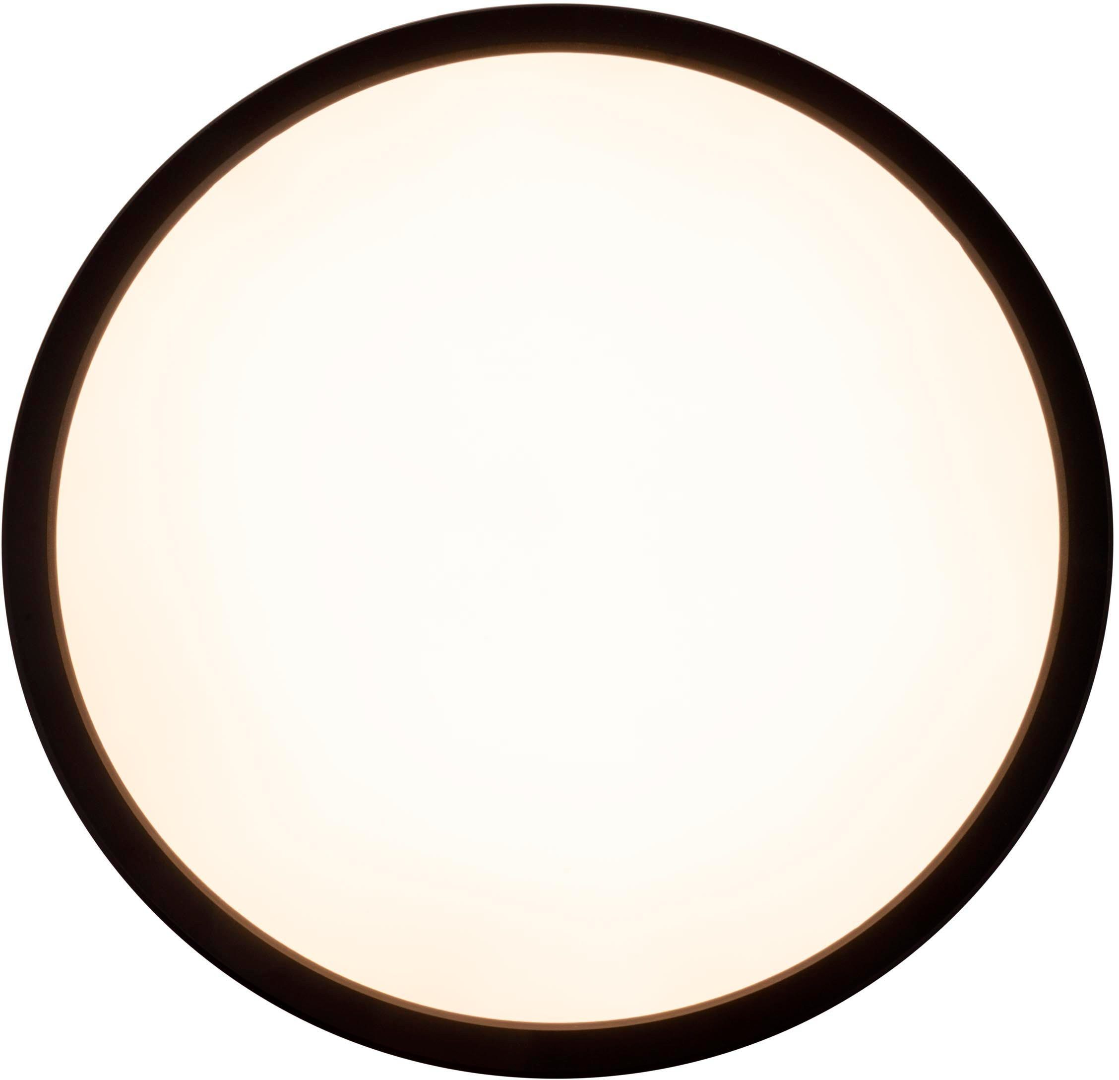 näve Plafondlamp LED "CARLO" met RGB-achtergrondverlichting D: 54 cm Dimbaar met geheugenfunctie, kleurwisselaar en nachtlichtfunctie (2 stuks)