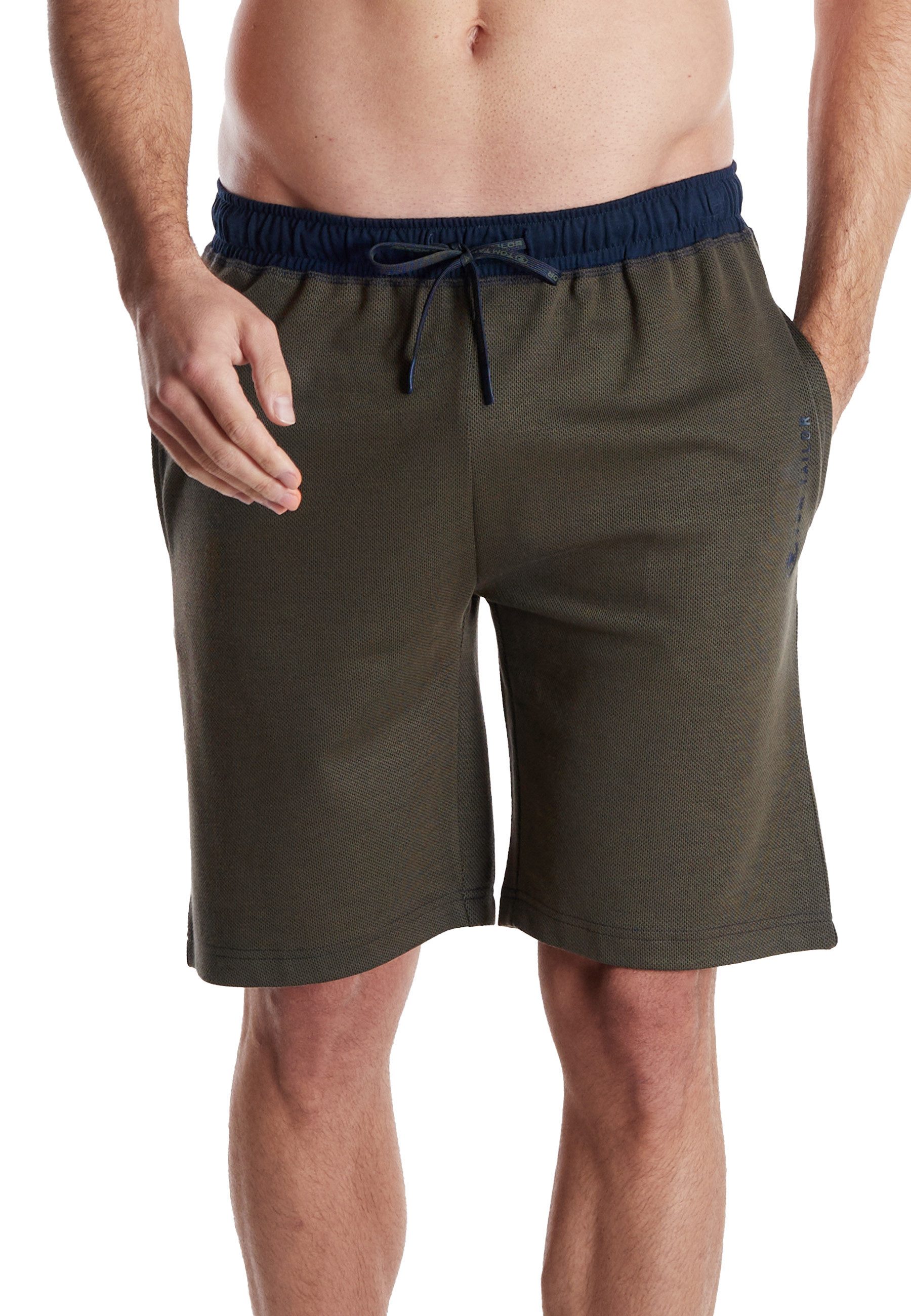 Tom Tailor Bermuda Dallas Trekkoord, zijzakken, comfortabel, ademend, los, katoenmix