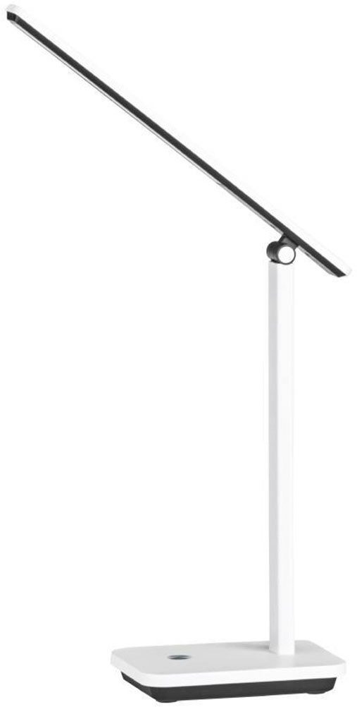 EGLO Tafellamp INIESTA LED tafellamp, wit-zwart, touchsensor, dimbaar, USB Nachttafellamp touch dimbaar, USB-oplaadfunctie, wit en zwart (1 stuk)