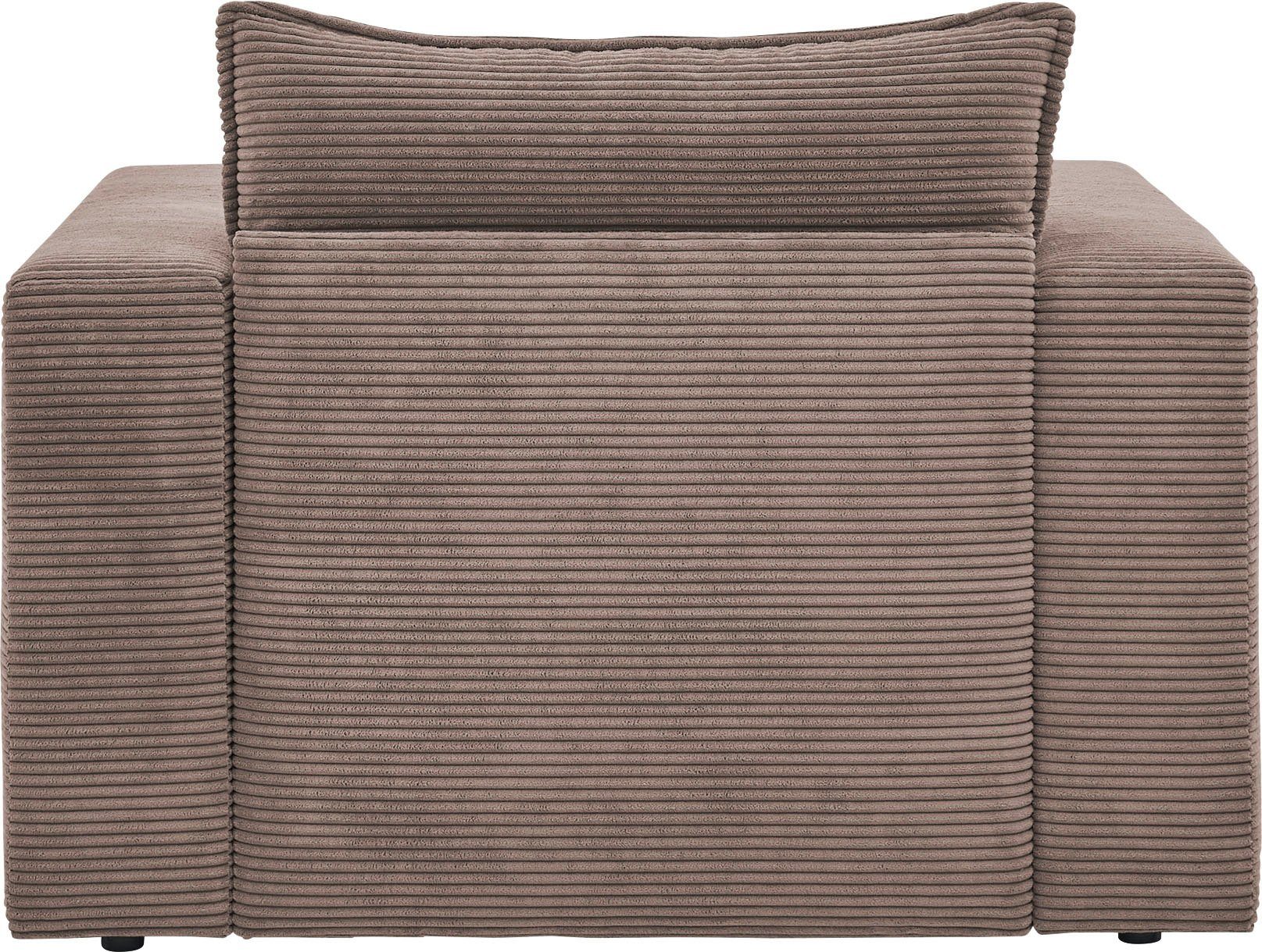 Places of Style Fauteuil PIAGGE Hoogwaardige cord- passend bij de serie PIAGGE