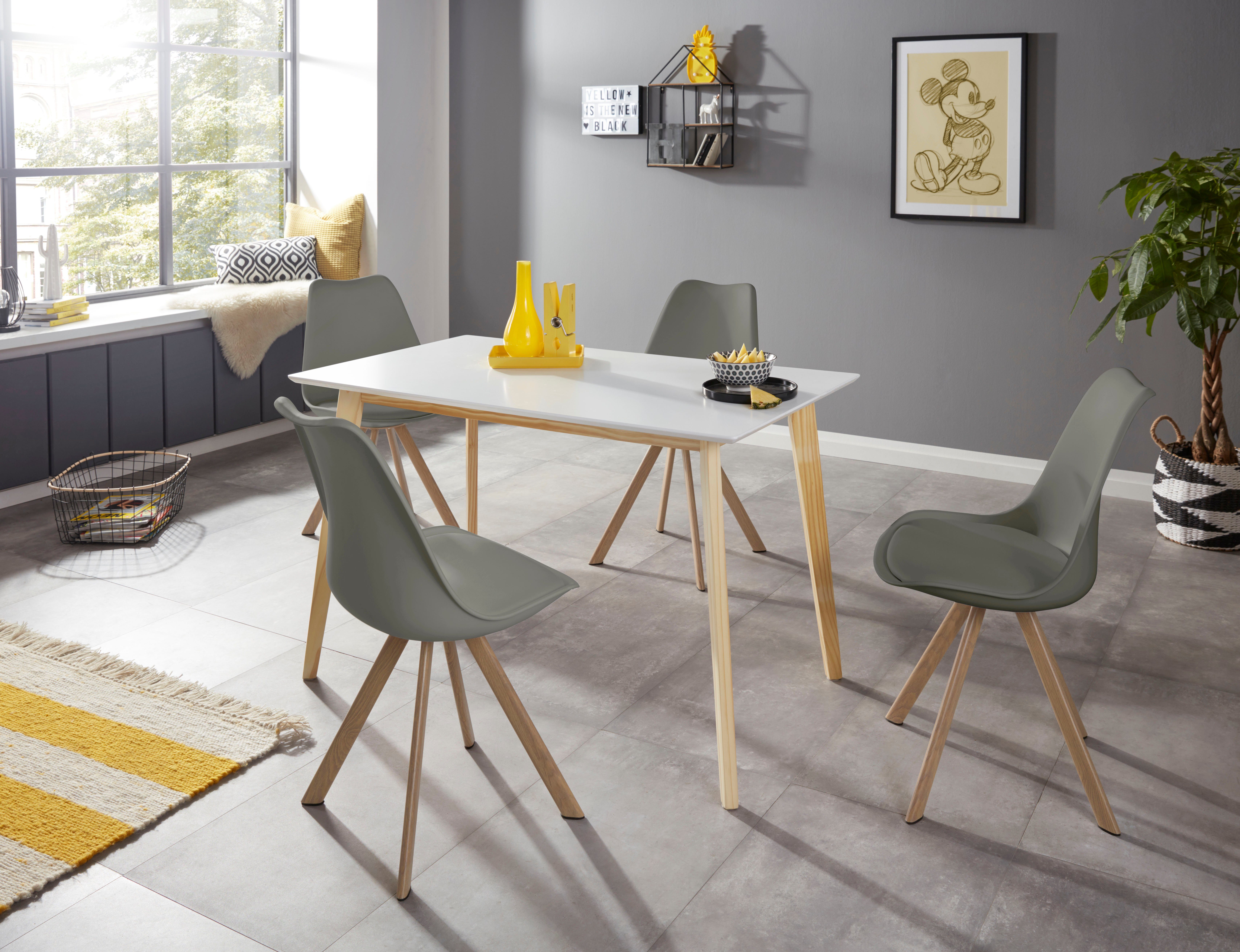 INOSIGN Eethoek LEVENT bestaand uit 4 lazio stoelen en 1 cody eettafel (set, 5-delig)