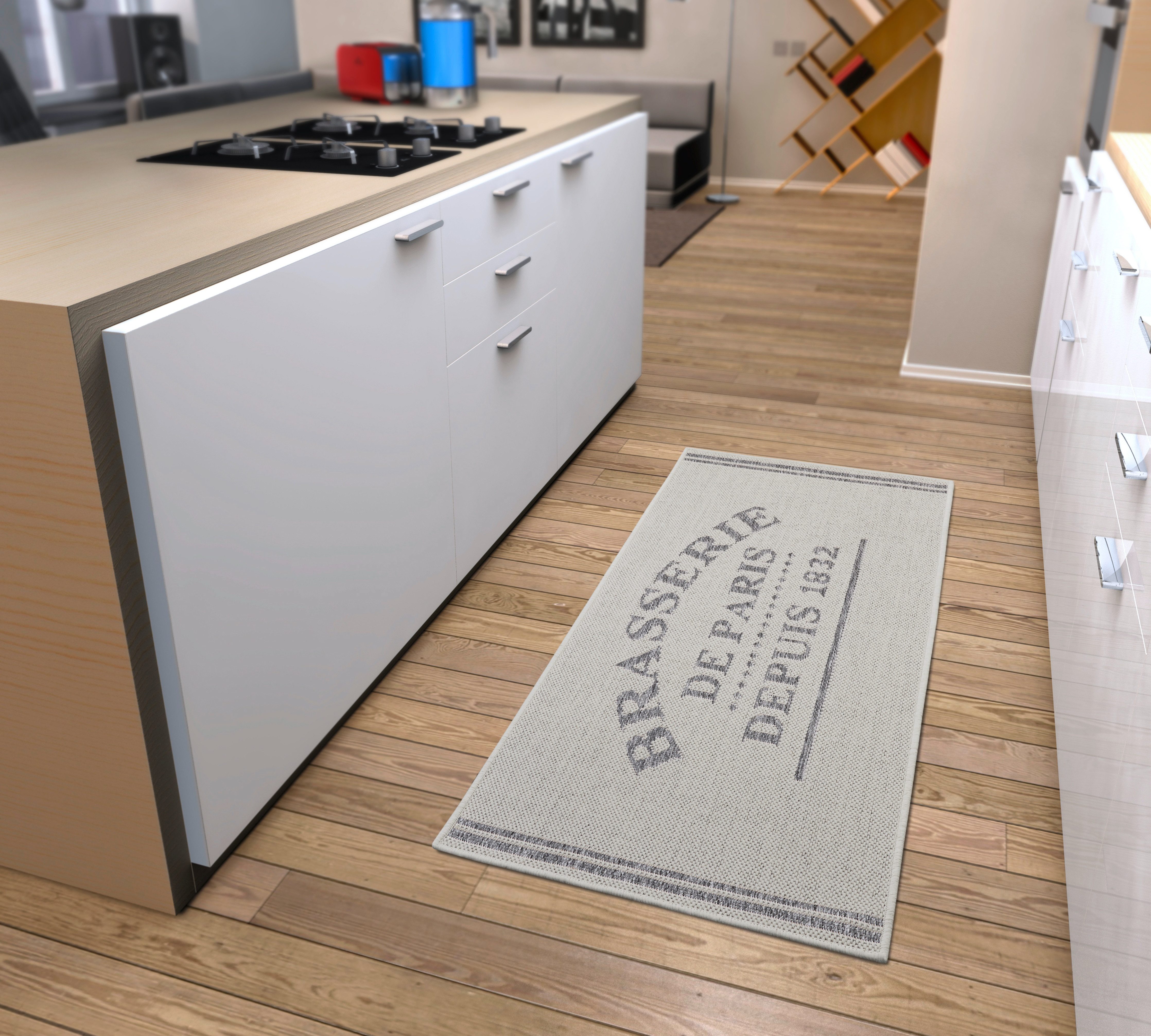 HANSE Home Keukenloper Brasserie de Paris Loper, antislip, keukenkleed, keuken, vloerkleed, gemakkelijk in onderhoud