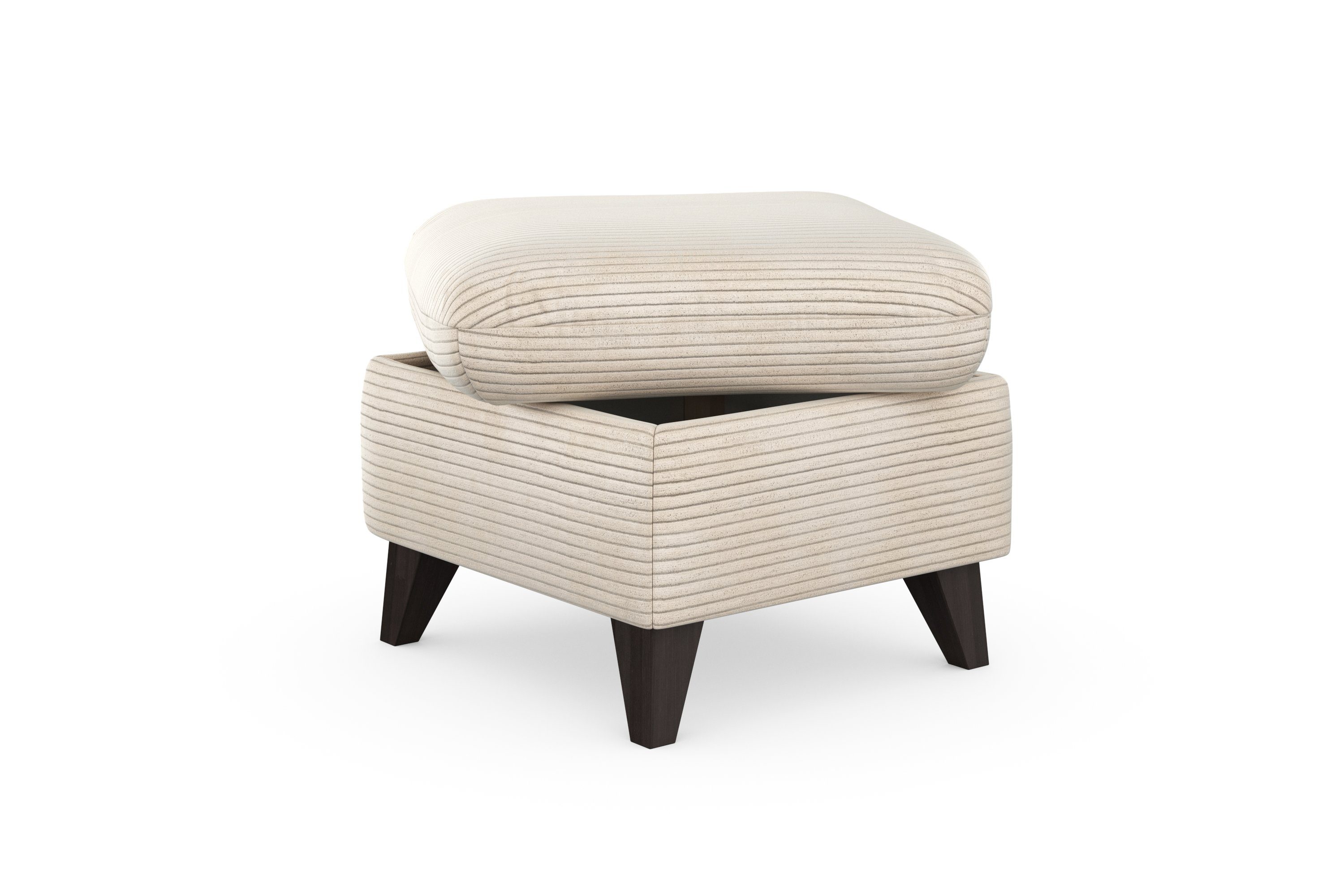 Home affaire Hocker Trelleborg Cord-bekleding, met opbergvak, inclusief binnenveringsinterieur