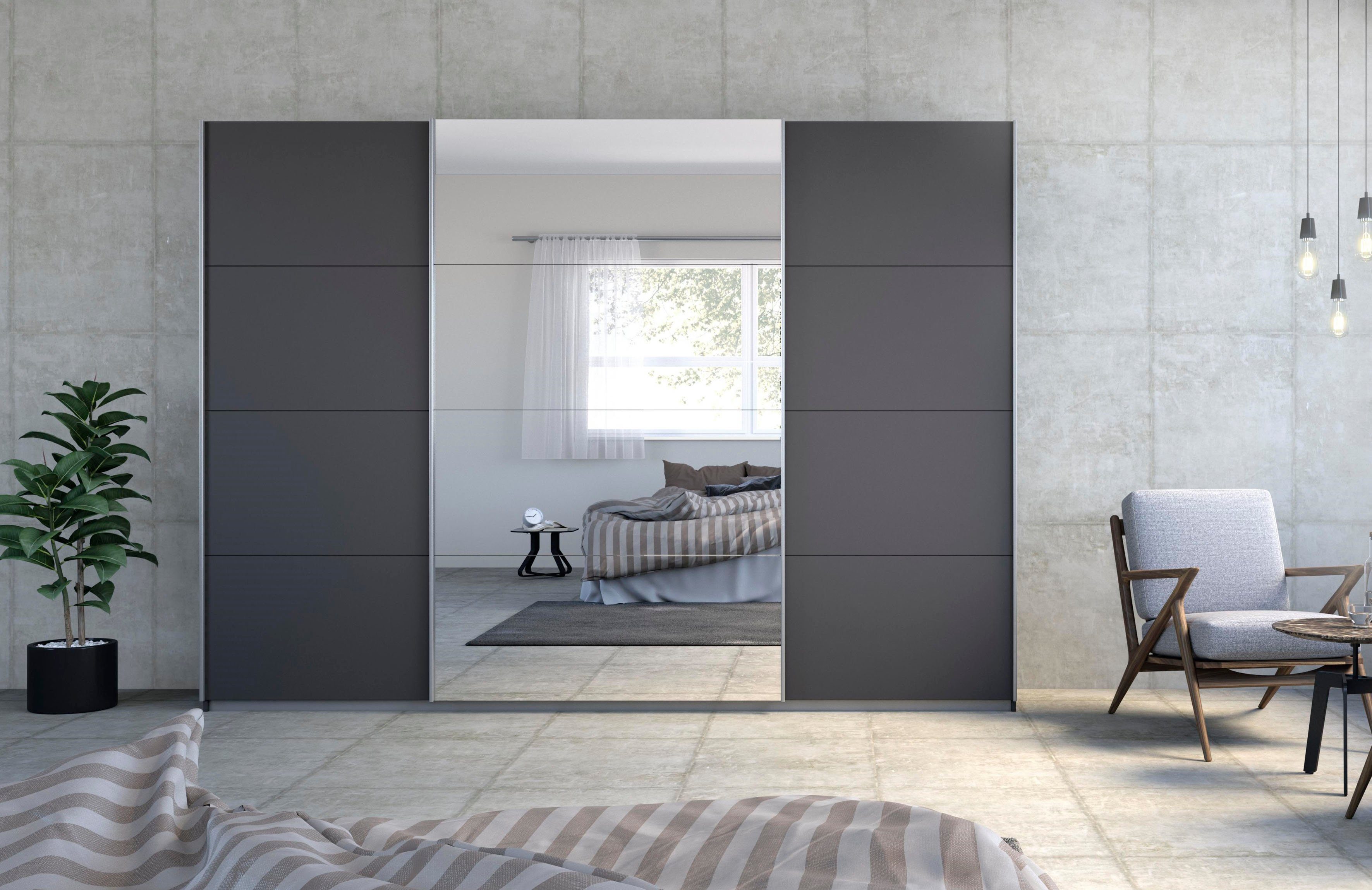 rauch Zweefdeurkast Kledingkast TOMA incl. rek inzet en extra legplanken made in germany